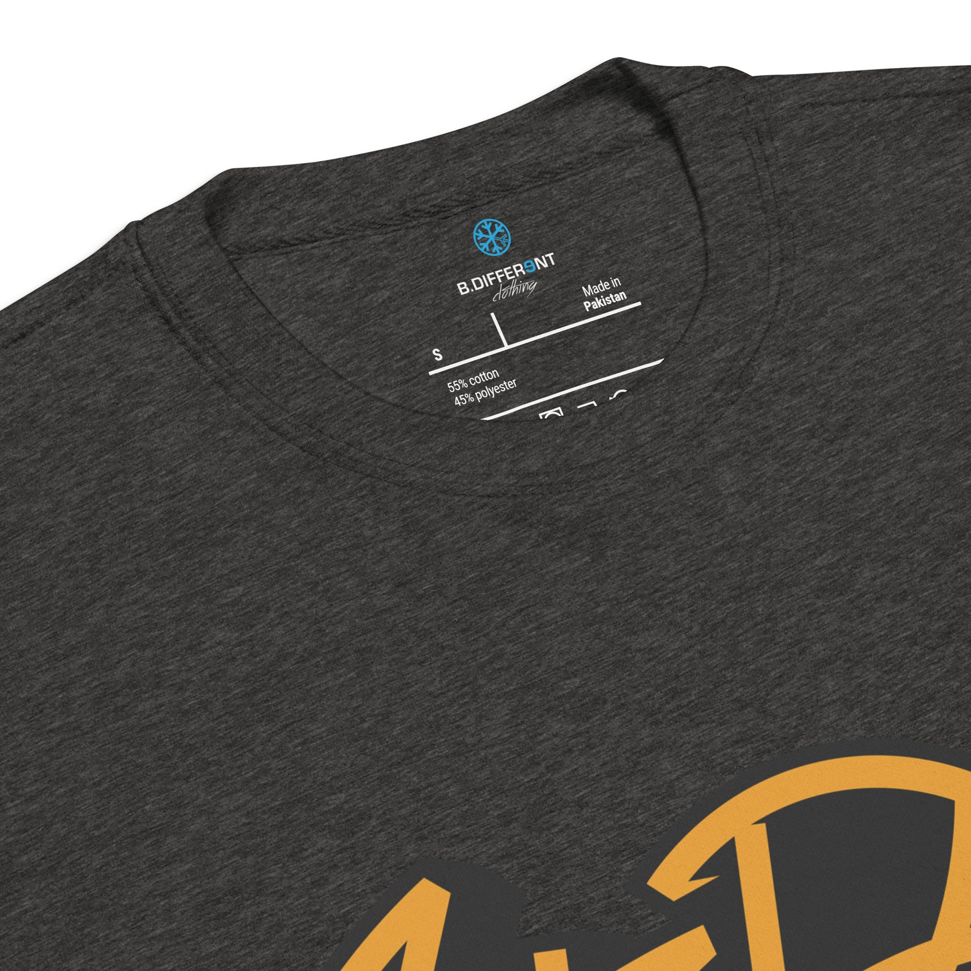 Darkgray-Get Down Graffiti Tag Sweatshirt from B.Different Clothing, collar, graffiti-inspired streetwear