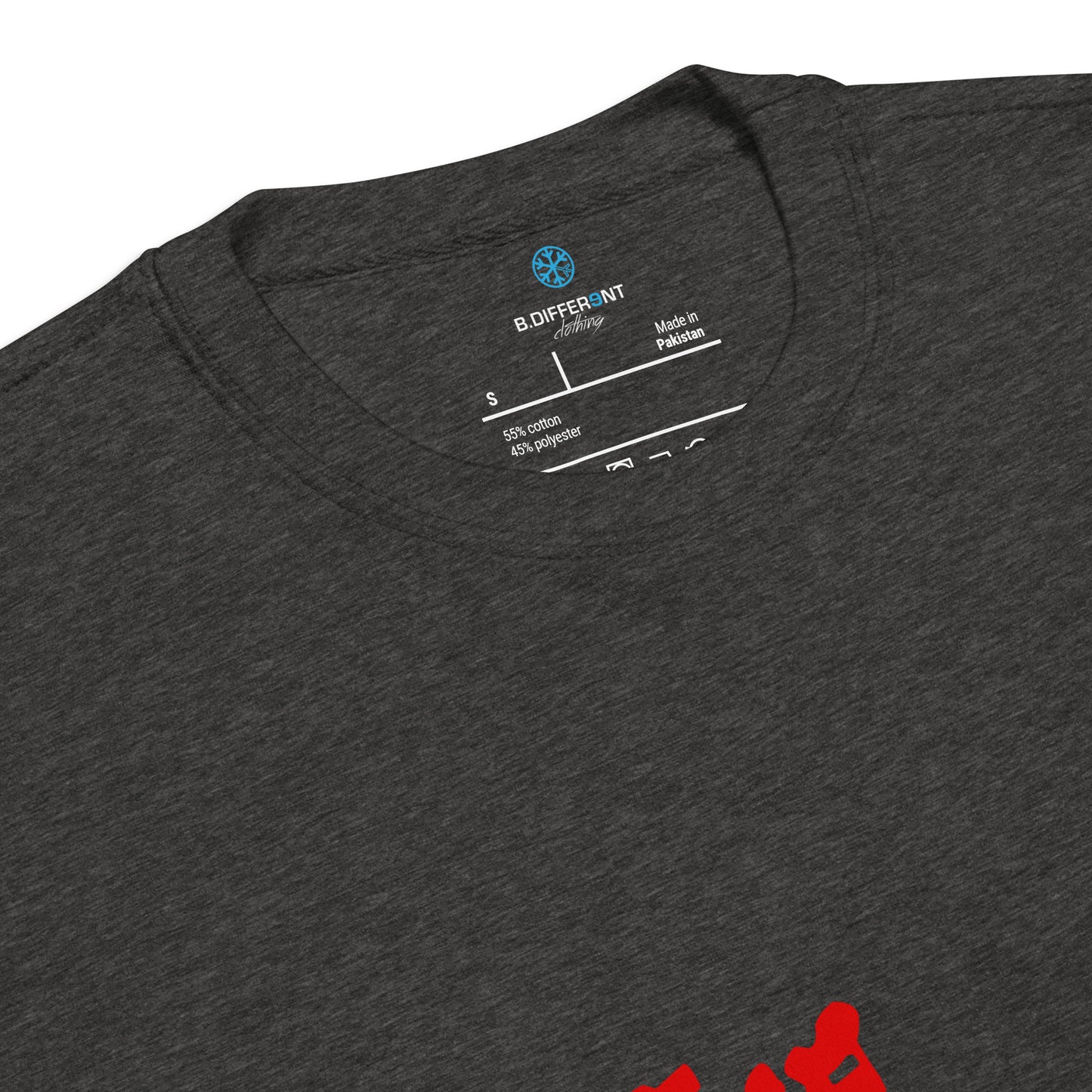 Darkgray-The Writers Graffiti Lettering Sweatshirt from B.Different Clothing, collar, graffiti-inspired streetwear