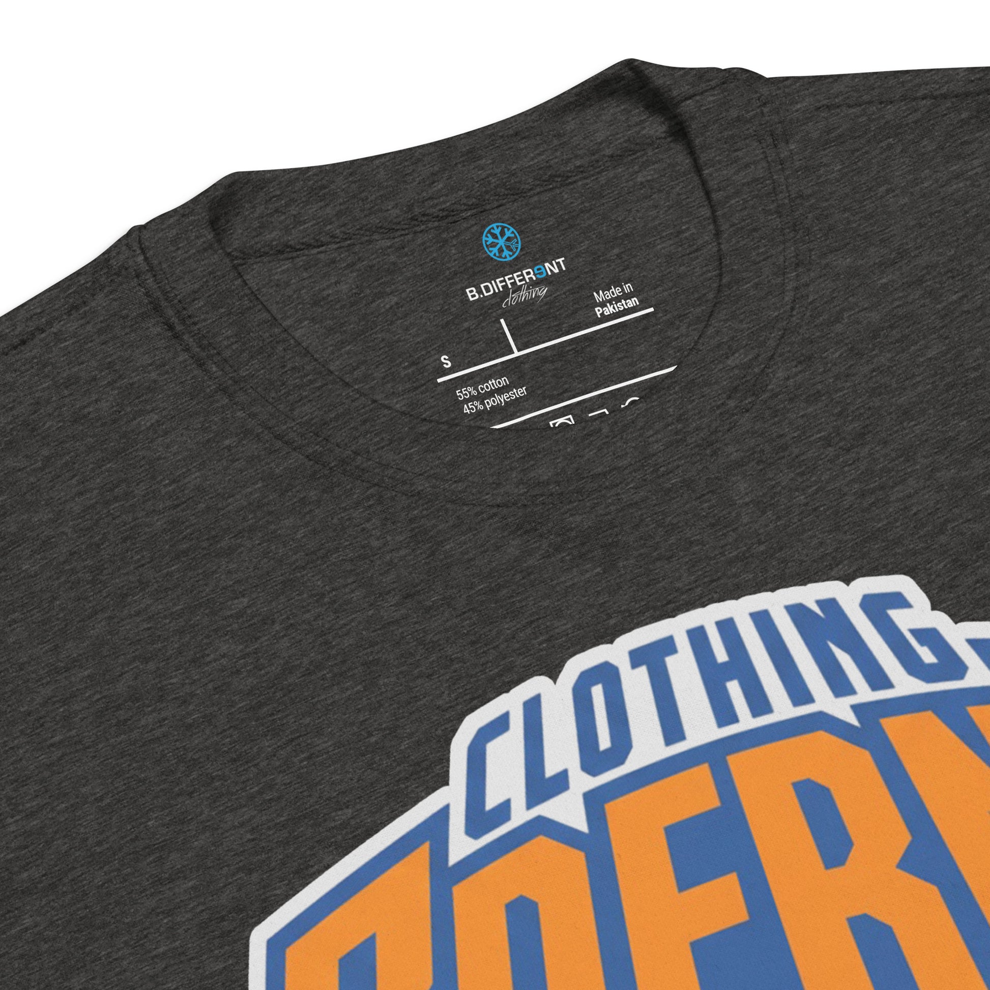 Darkgray-BDFRNT Logo 2011 Sweatshirt from B.Different Clothing, collar, graffiti-inspired streetwear