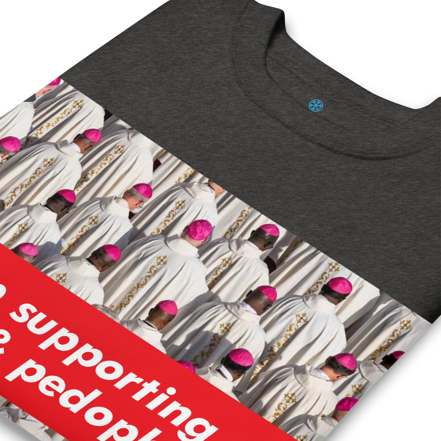 Darkgray-Vatican Crooks Sweatshirt from B.Different Clothing, detail, graffiti-inspired streetwear