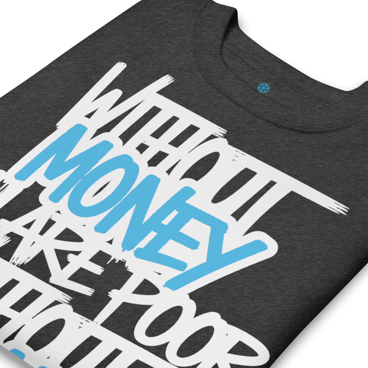 Darkgray-Without Dreams You Are Nothing Graffiti Sweatshirt from B.Different Clothing, detail, graffiti-inspired streetwear