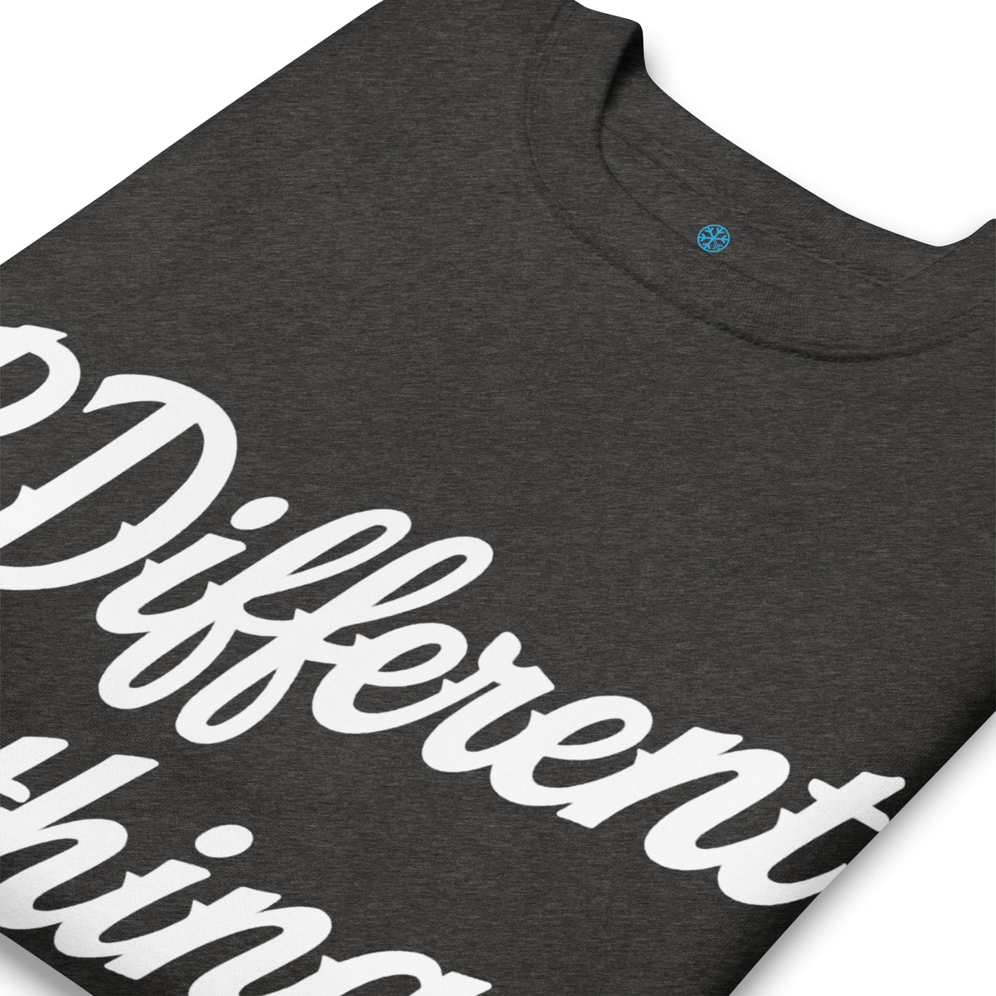 Darkgray-The League Sweatshirt from B.Different Clothing, detail, graffiti-inspired streetwear