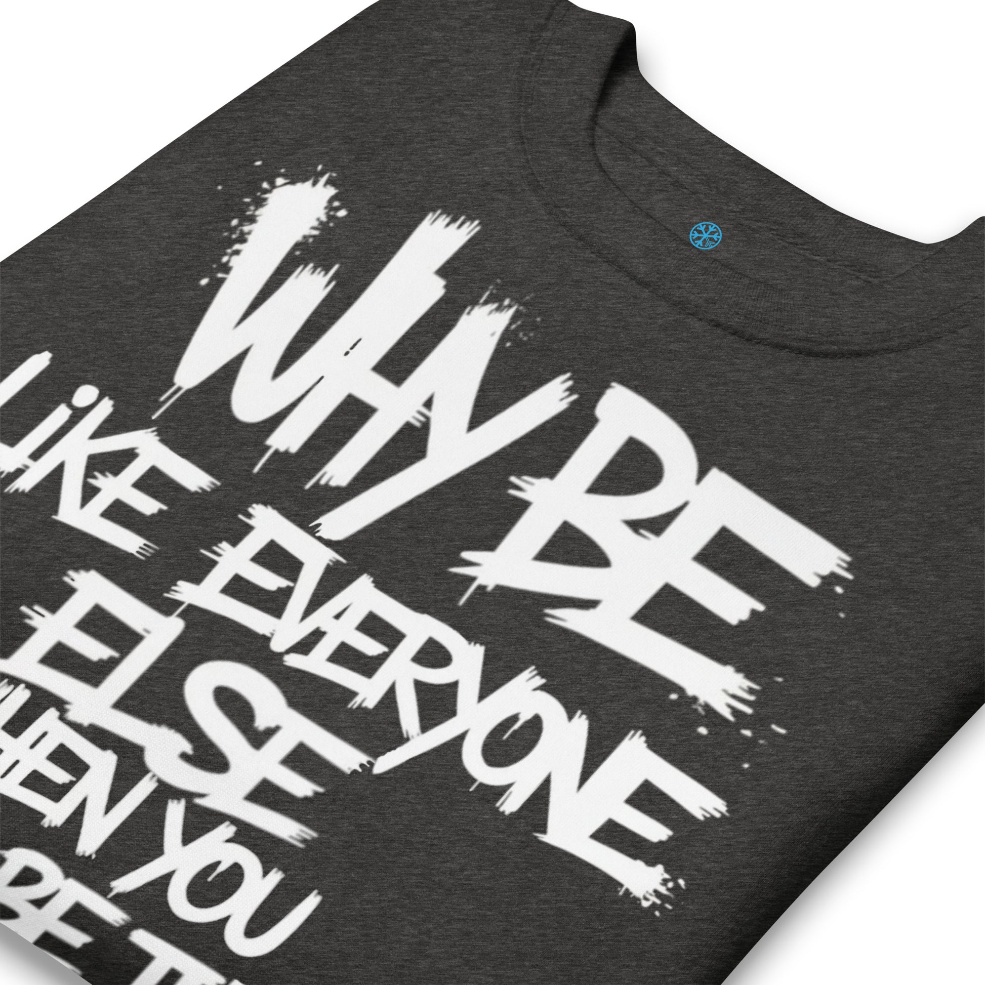 Darkgray-Chaos They Fear Graffiti Tag Sweatshirt from B.Different Clothing, detail, graffiti-inspired streetwear