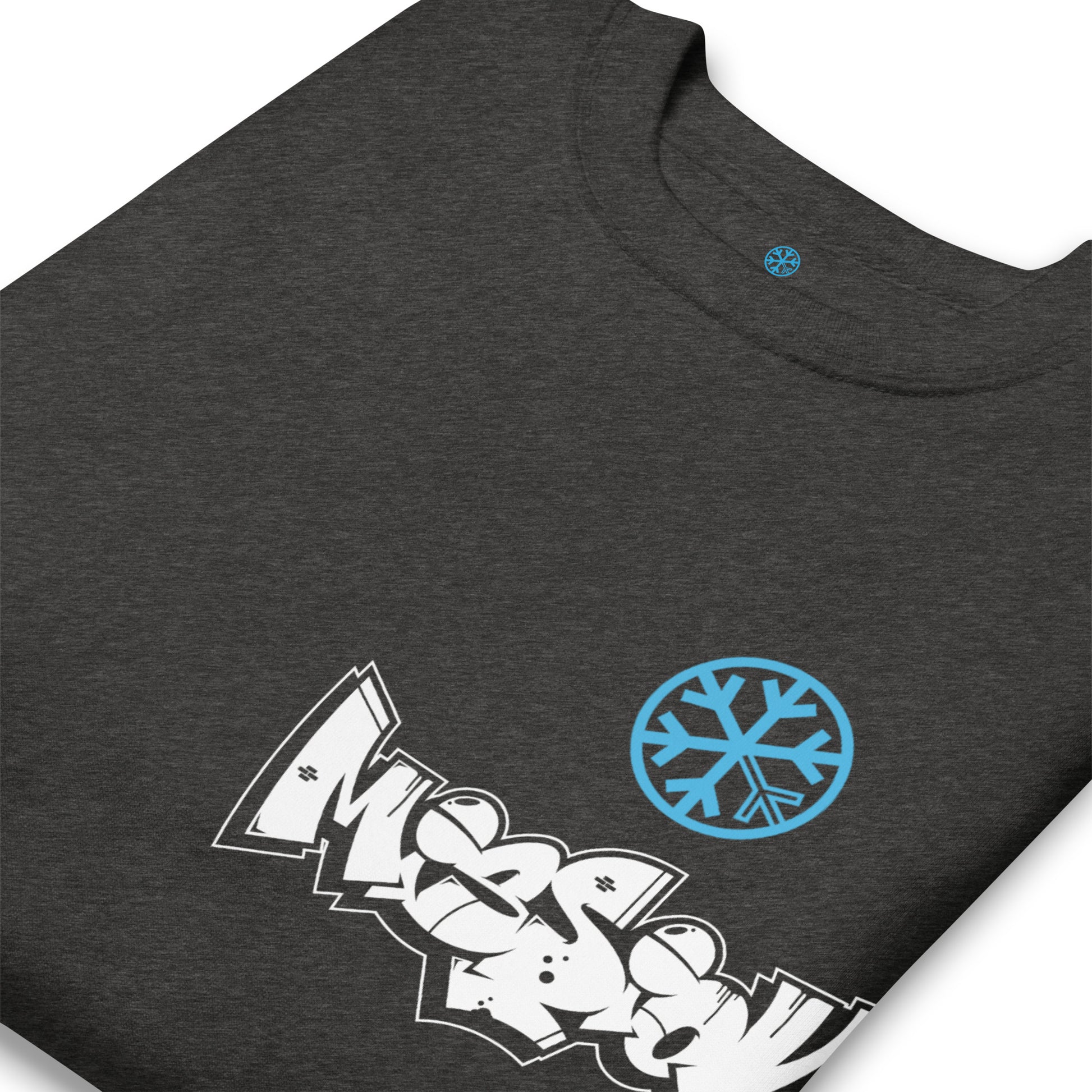 Darkgray-Mission Graffiti Character Sweatshirt from B.Different Clothing, detail, graffiti-inspired streetwear