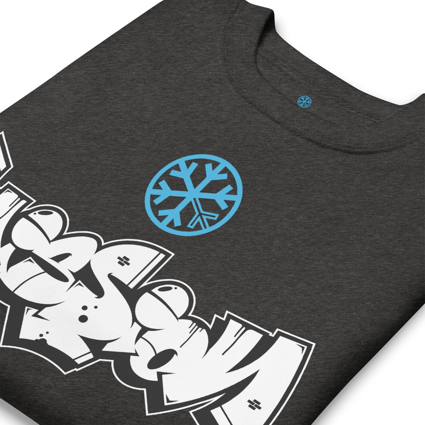 Darkgray-Mission Graffiti Piece Sweatshirt from B.Different Clothing, detail, graffiti-inspired streetwear