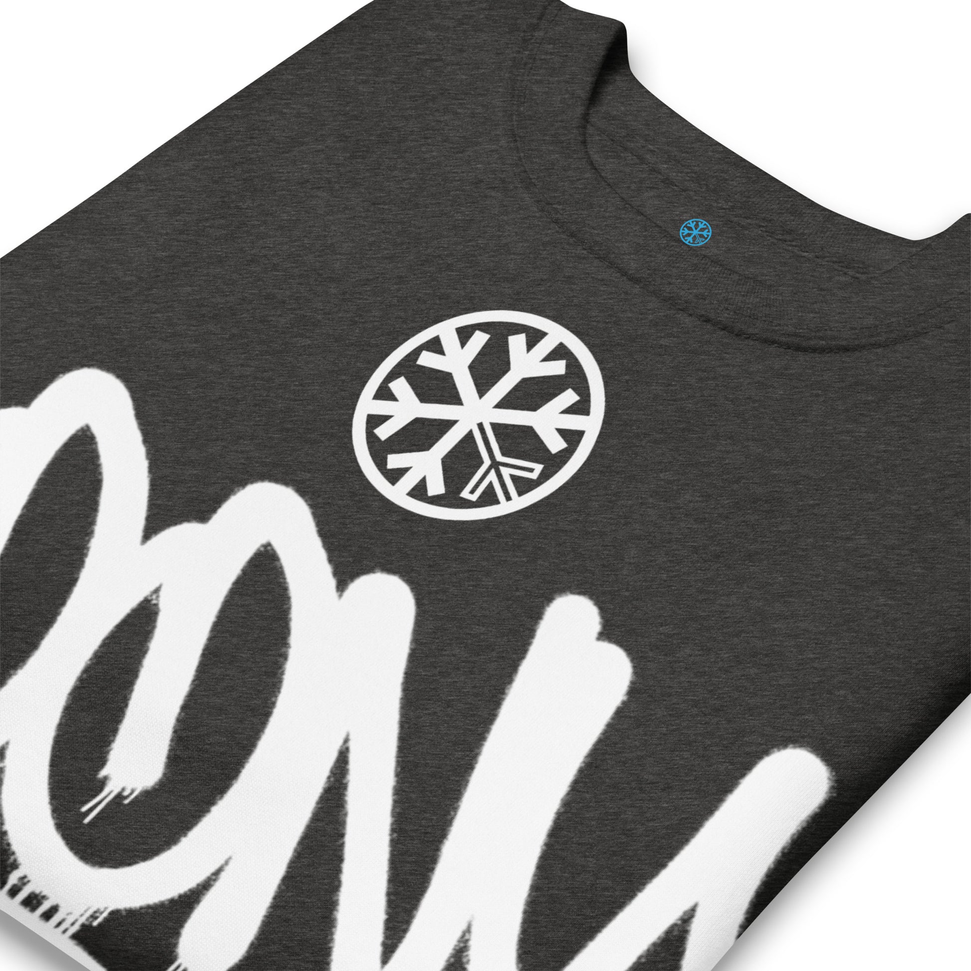 Darkgray-Loony Graffiti Tag Sweatshirt from B.Different Clothing, detail, graffiti-inspired streetwear