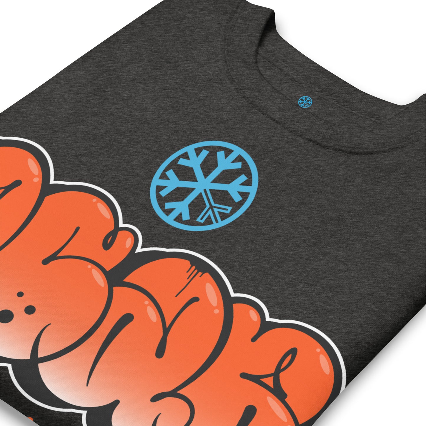 Darkgray-ACAB Graffiti Throw-up Sweatshirt from B.Different Clothing, detail, graffiti-inspired streetwear