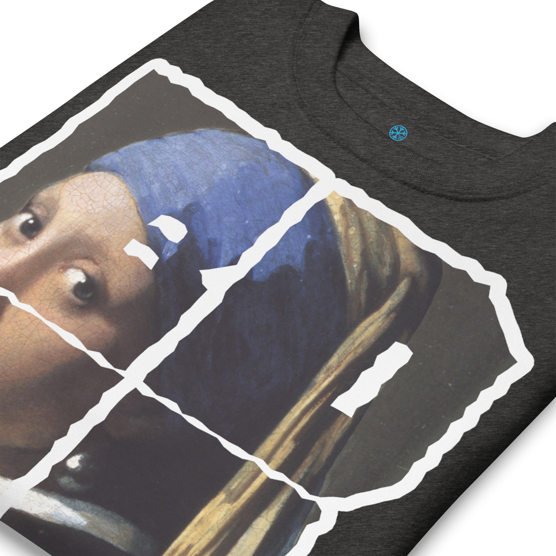 Darkgray-BDFRNT Throwie x Girl With Pearl Earring Graffiti Sweatshirt from B.Different Clothing, detail, graffiti-inspired streetwear