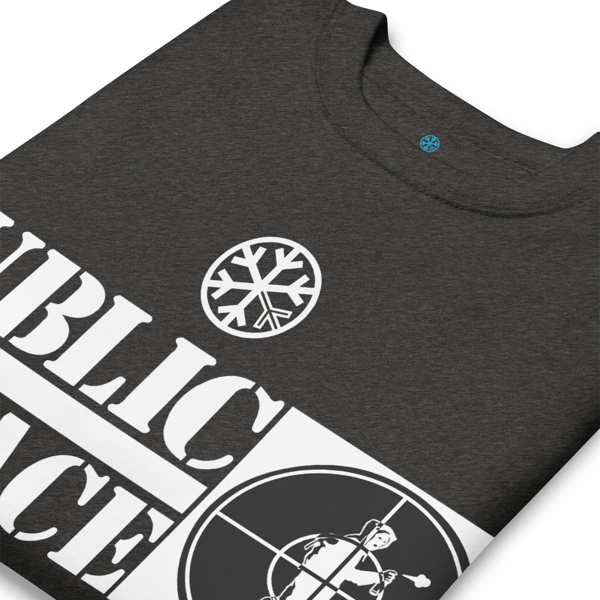 Darkgray-Public Menace Graffiti Sweatshirt from B.Different Clothing, detail, graffiti-inspired streetwear