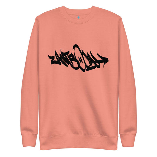 Antisocial Tag Sweatshirt pink B.Different Clothing graffiti street art inspired streetwear brand
