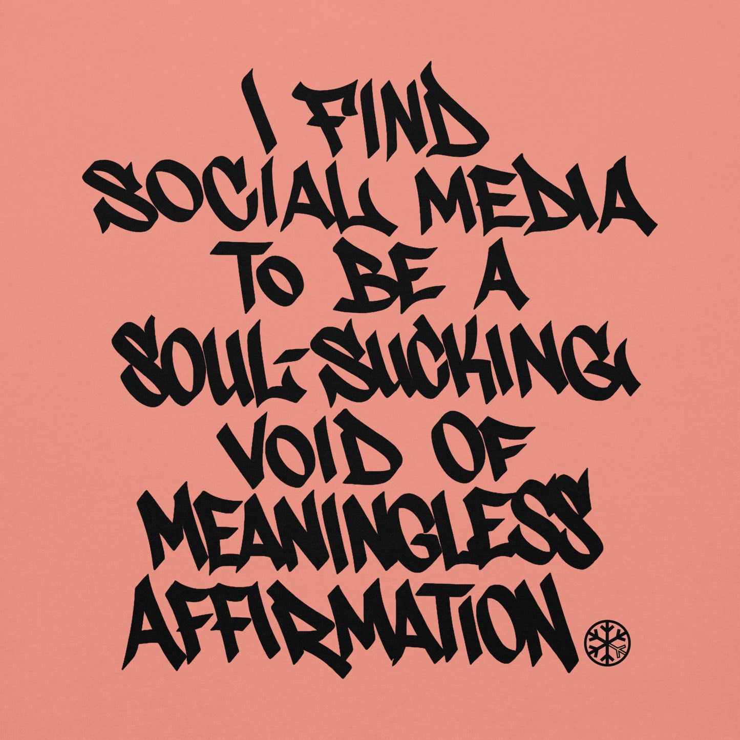 Pink-Social Media Graffiti Tag Sweatshirt from B.Different Clothing, graphic, graffiti-inspired streetwear