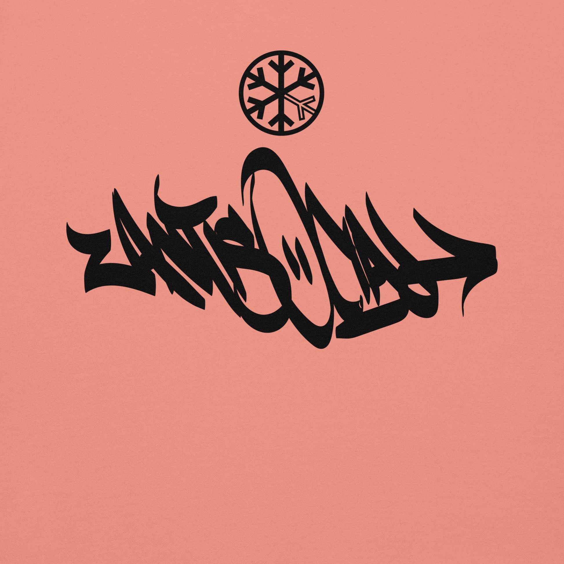 Pink-Antisocial Graffiti Tag Sweatshirt from B.Different Clothing, graphic, graffiti-inspired streetwear