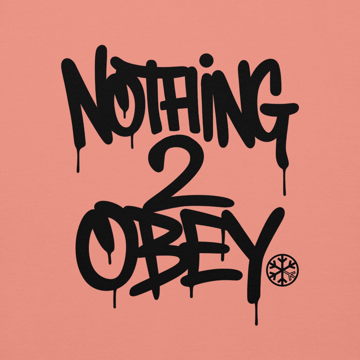 Pink-Nothing 2 Obey Graffiti Sweatshirt from B.Different Clothing, graphic, graffiti-inspired streetwear