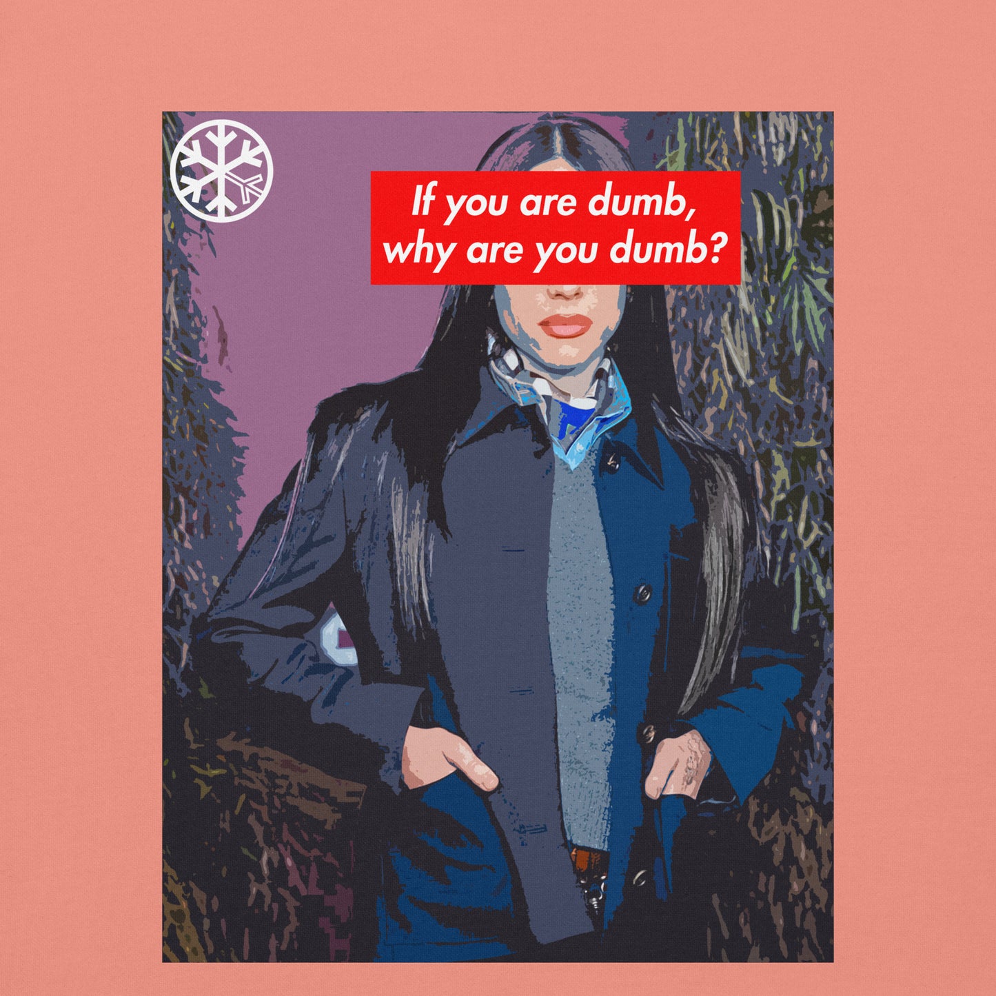 Pink-Why Are You Dumb Sweatshirt from B.Different Clothing, graphic, graffiti-inspired streetwear