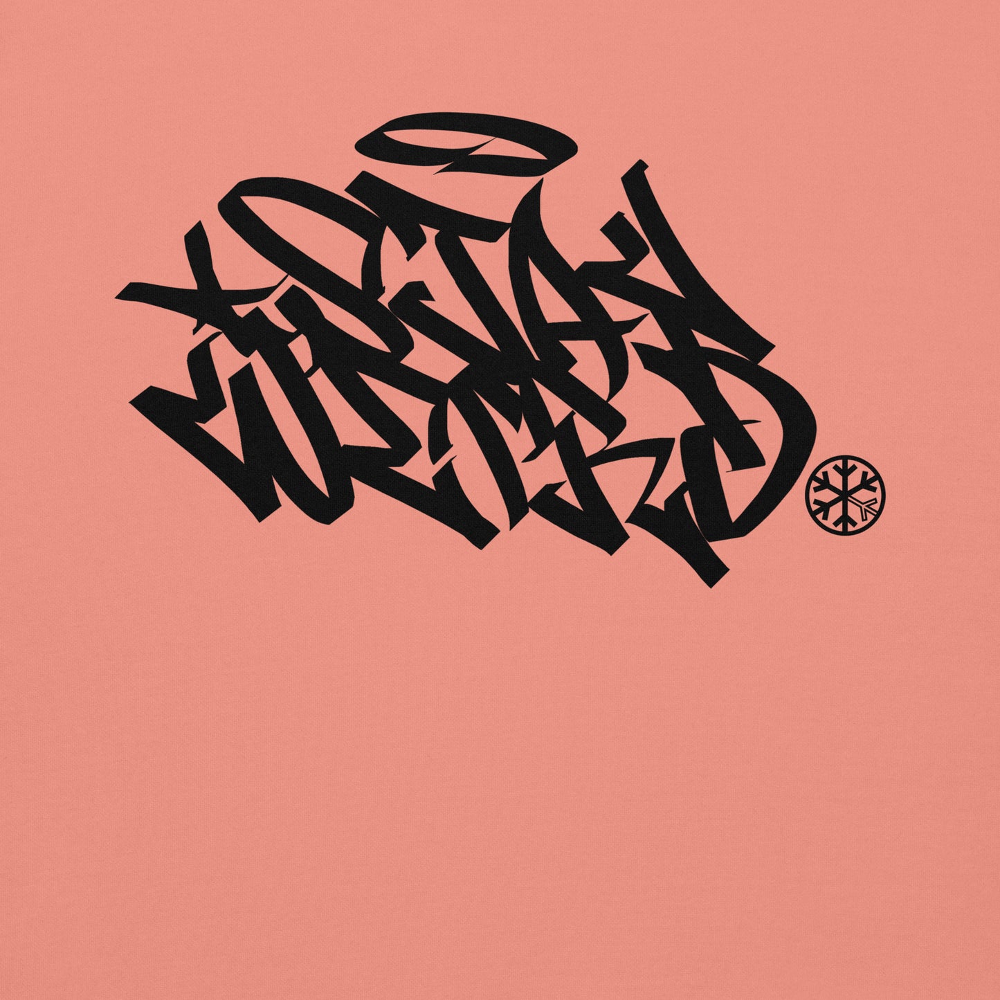 Pink-Stay Weird Graffiti Tag Sweatshirt from B.Different Clothing, graphic, graffiti-inspired streetwear