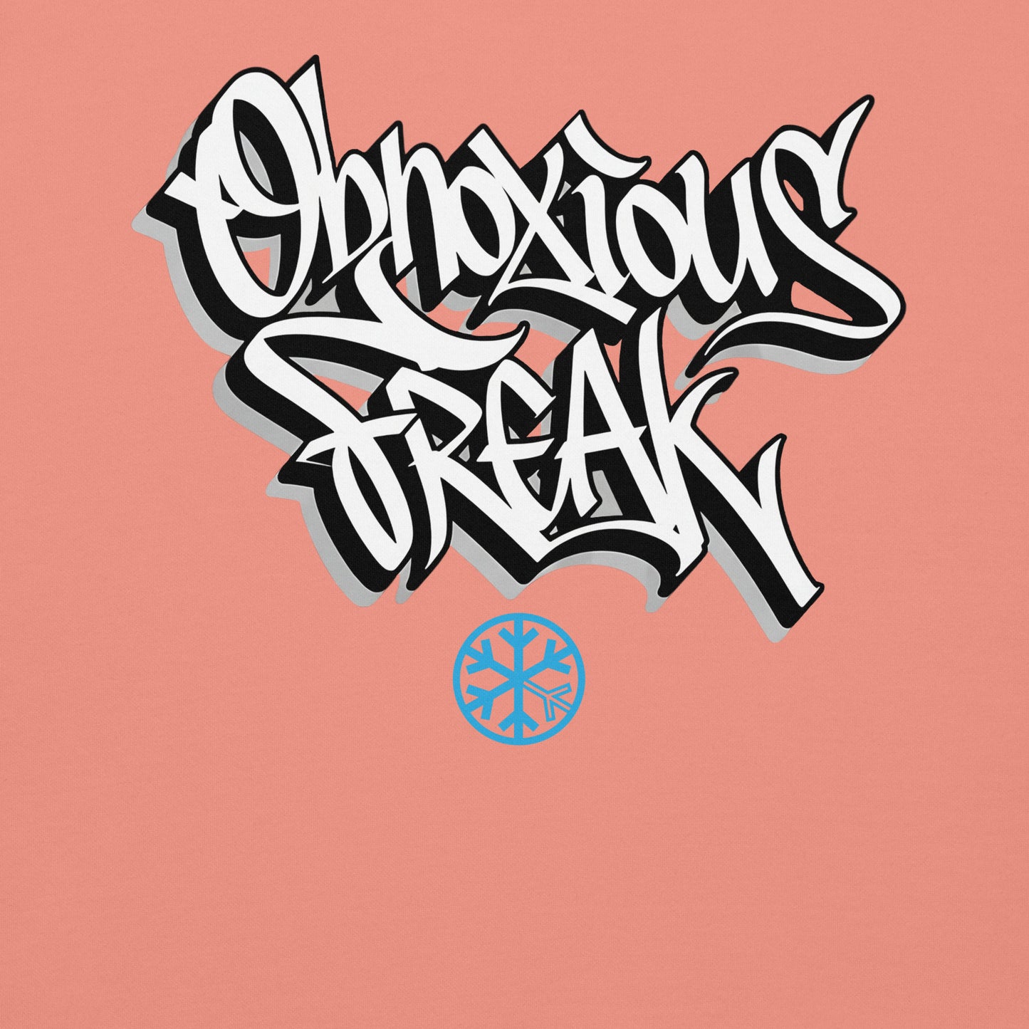 Pink-Obnoxious Freak Graffiti Sweatshirt from B.Different Clothing, graphic, graffiti-inspired streetwear