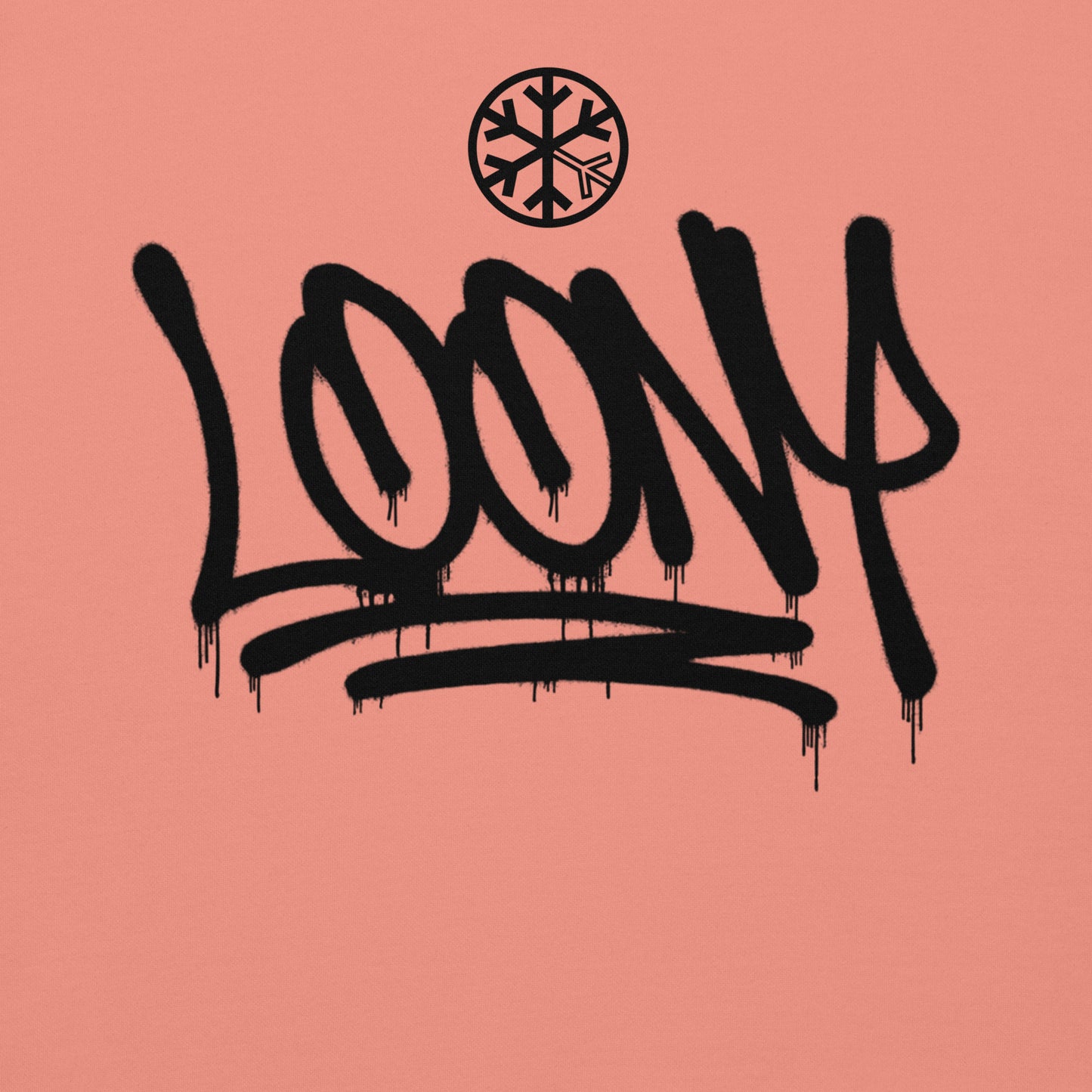 Pink-Loony Graffiti Tag Sweatshirt from B.Different Clothing, graphic, graffiti-inspired streetwear
