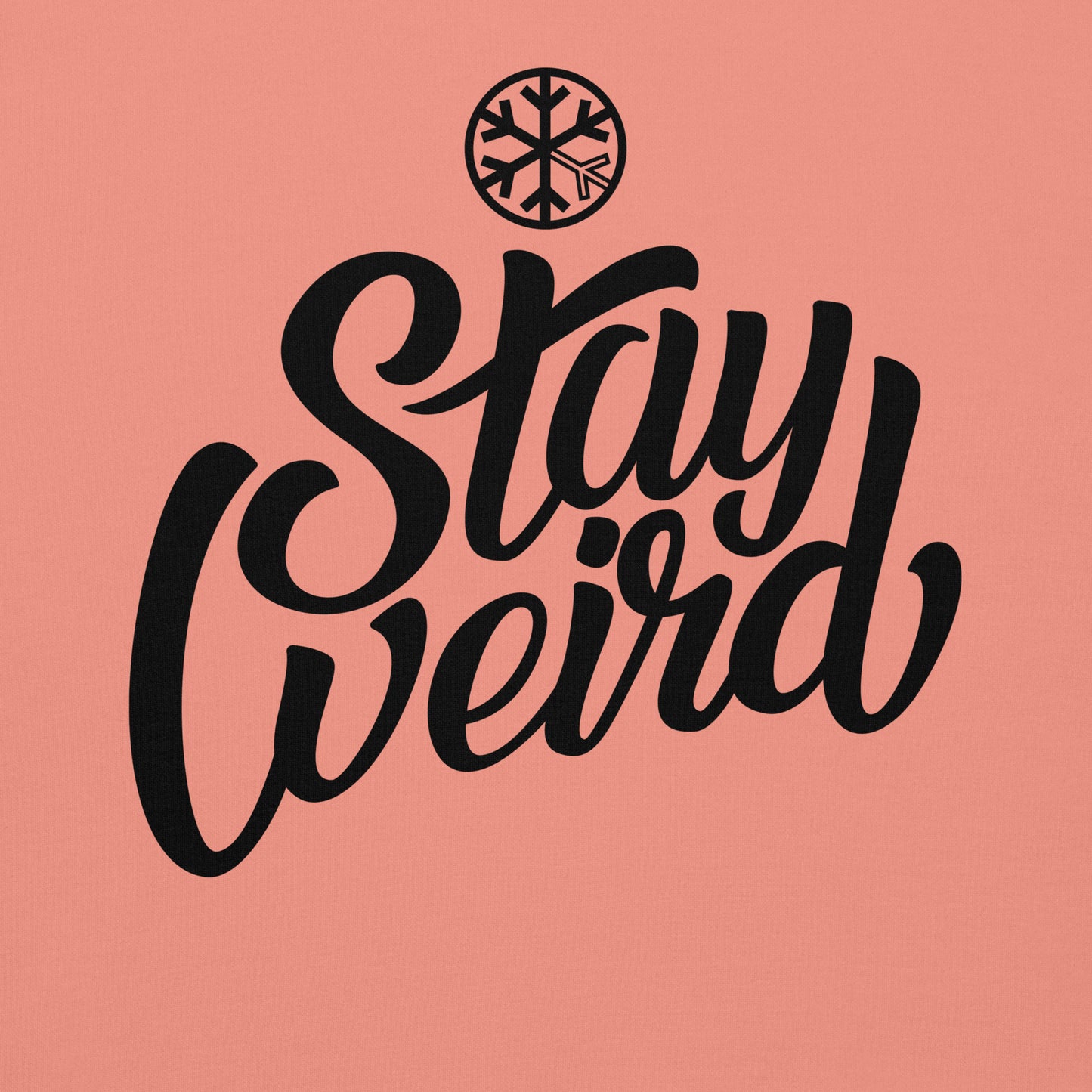 Pink-Stay Weird Sweatshirt from B.Different Clothing, graphic, graffiti-inspired streetwear