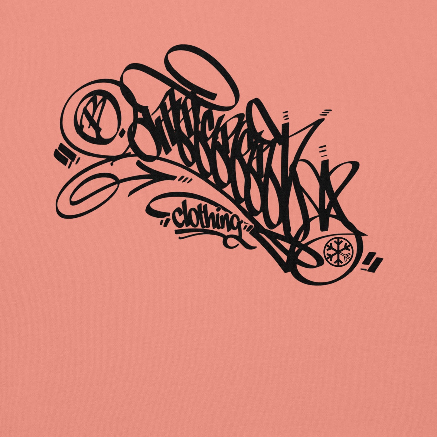 Pink-B.Different Clothing Graffiti Tag Sweatshirt from B.Different Clothing, graphic, graffiti-inspired streetwear