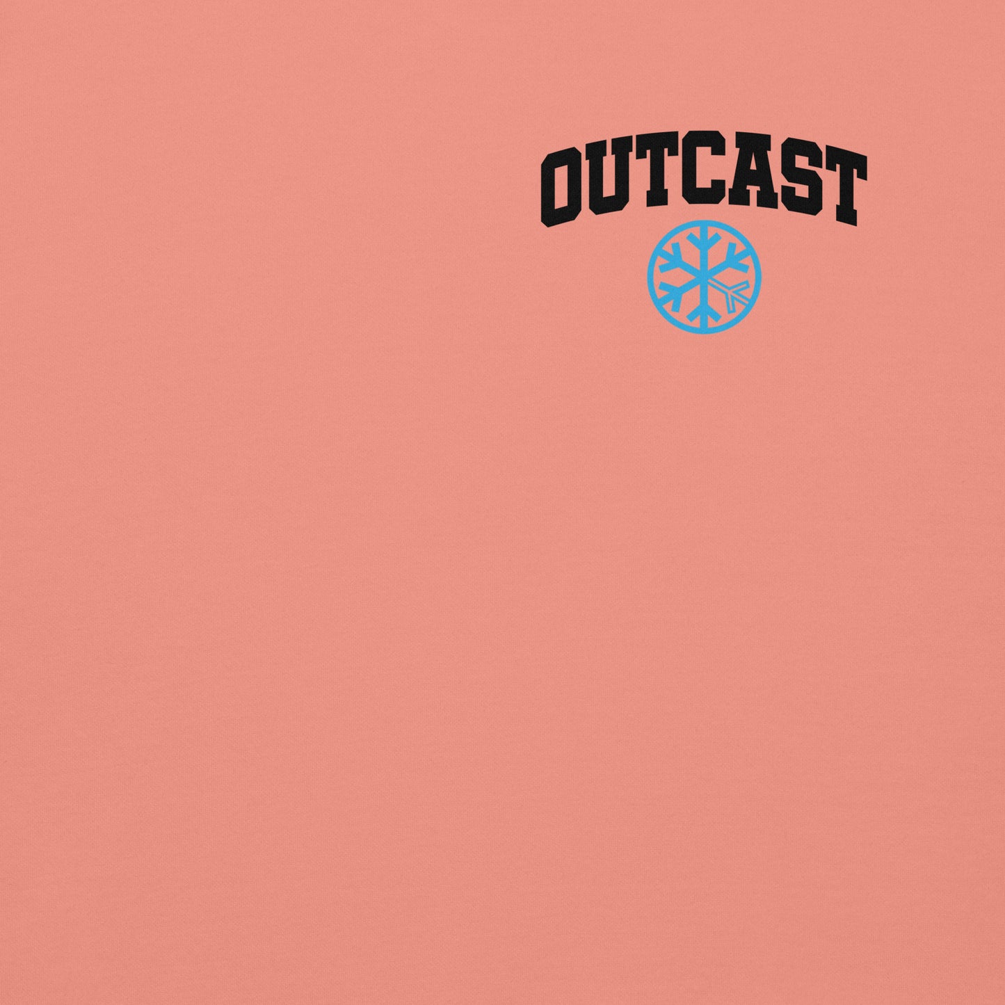 Pink-Outcast Graffiti Character Sweatshirt from B.Different Clothing, front graphic, graffiti-inspired streetwear