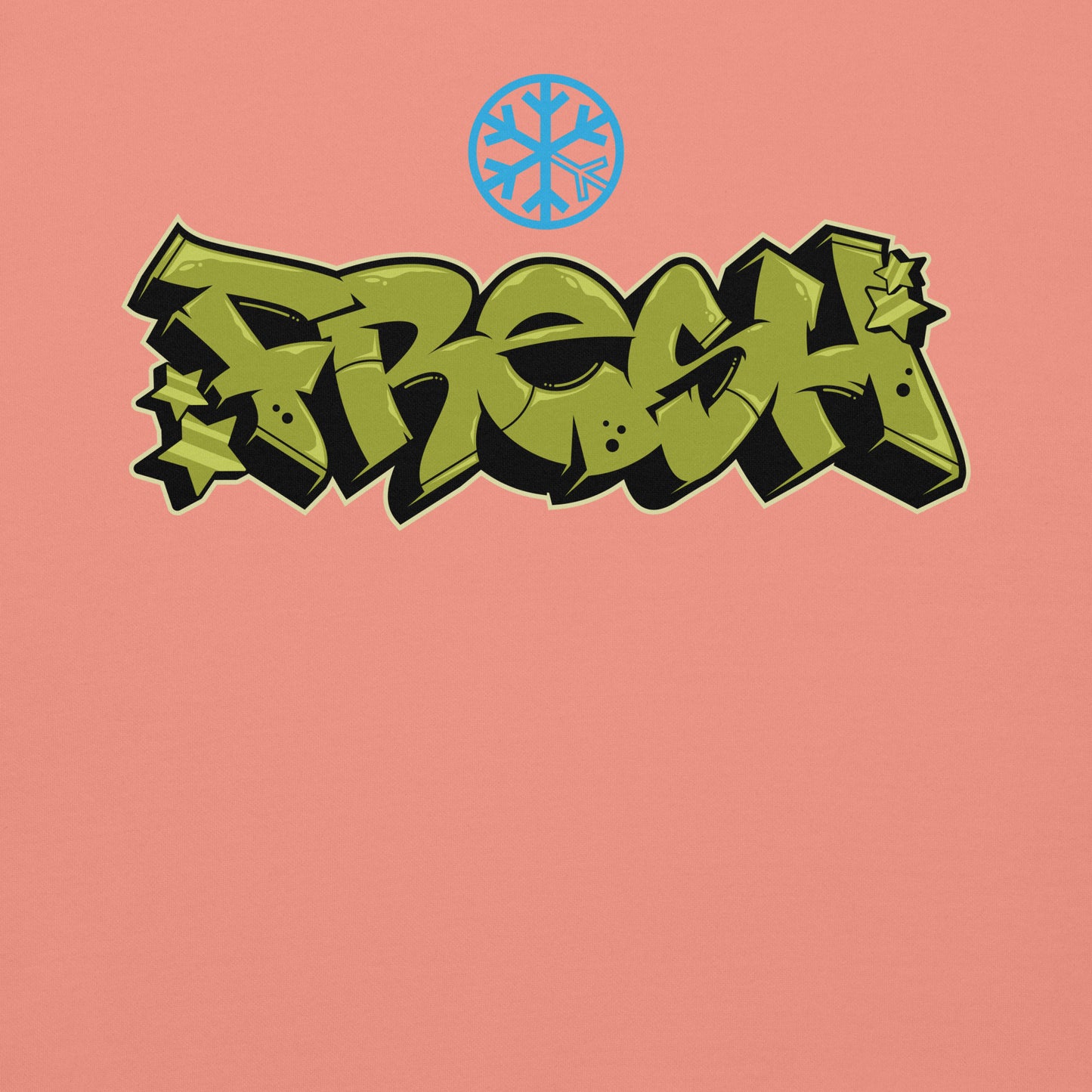 Pink-Fresh Graffiti Piece Sweatshirt from B.Different Clothing, graphic, graffiti-inspired streetwear