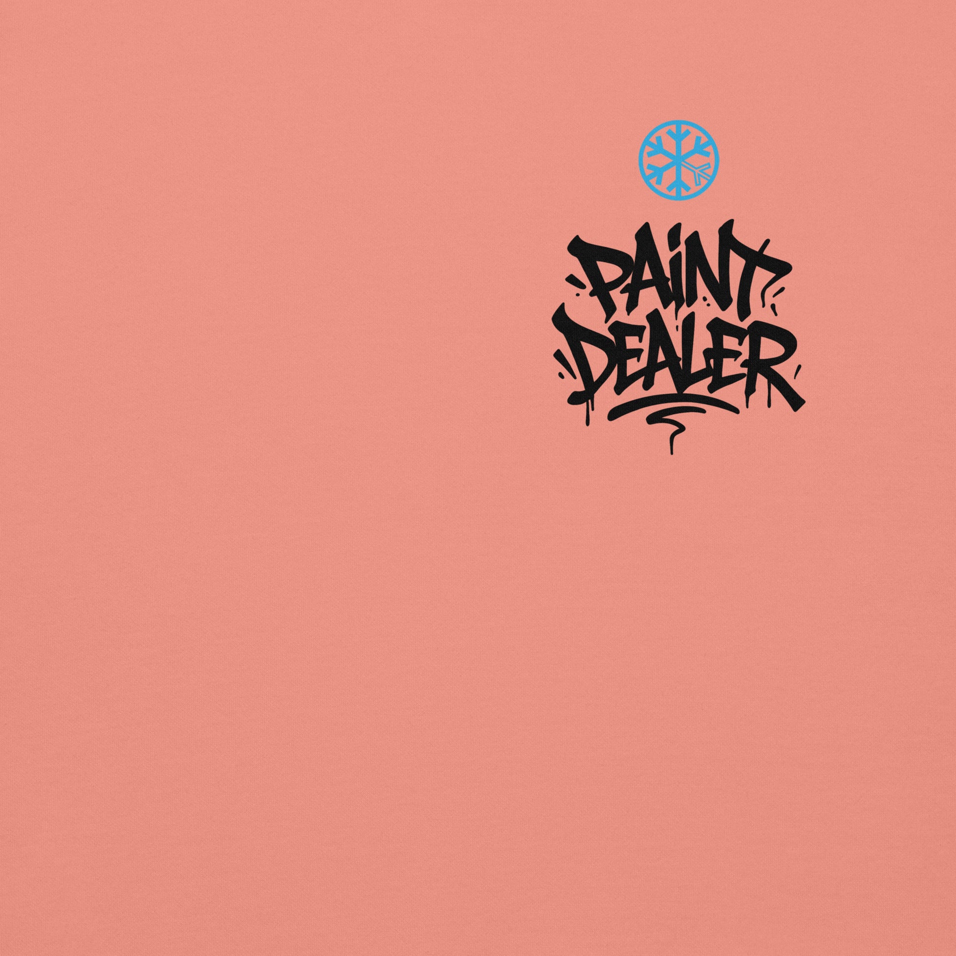Pink-Paint Dealer Graffiti Character Sweatshirt from B.Different Clothing, front graphic, graffiti-inspired streetwear