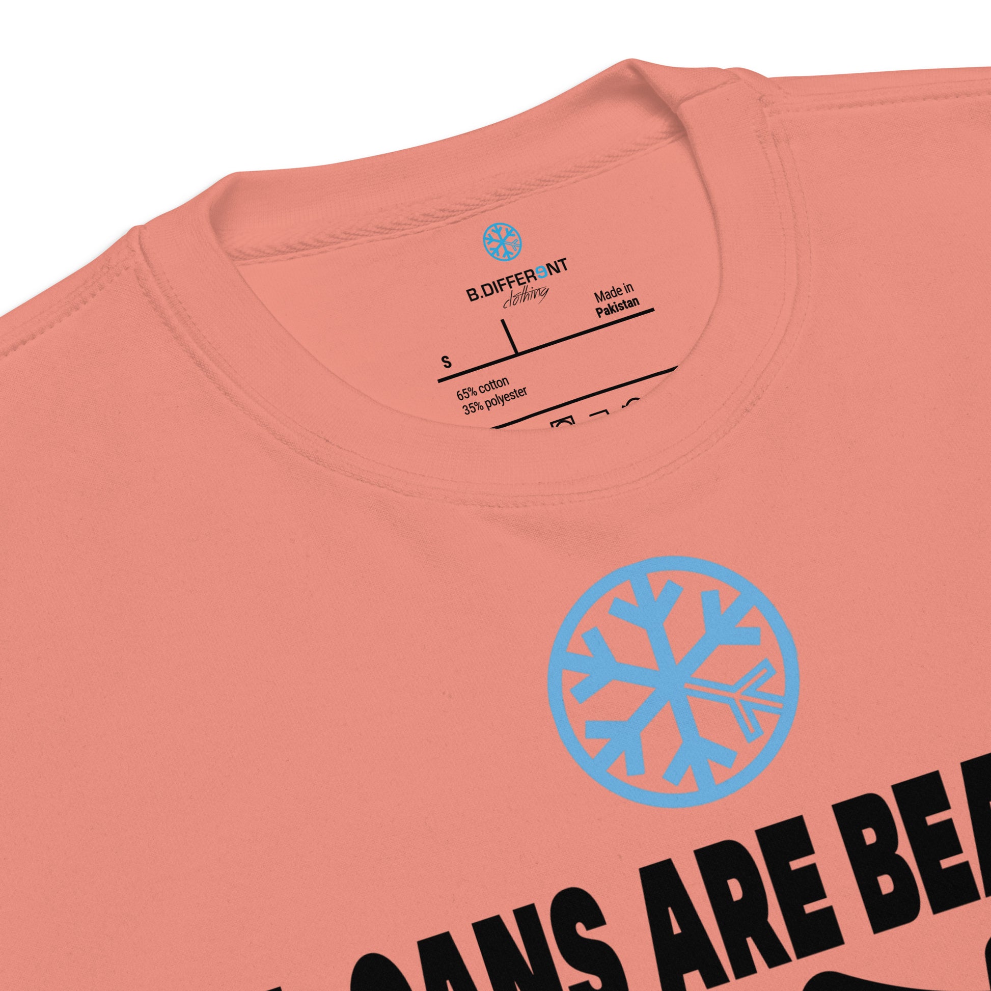 Pink-Acab Graffiti Tag Sweatshirt from B.Different Clothing, collar, graffiti-inspired streetwear