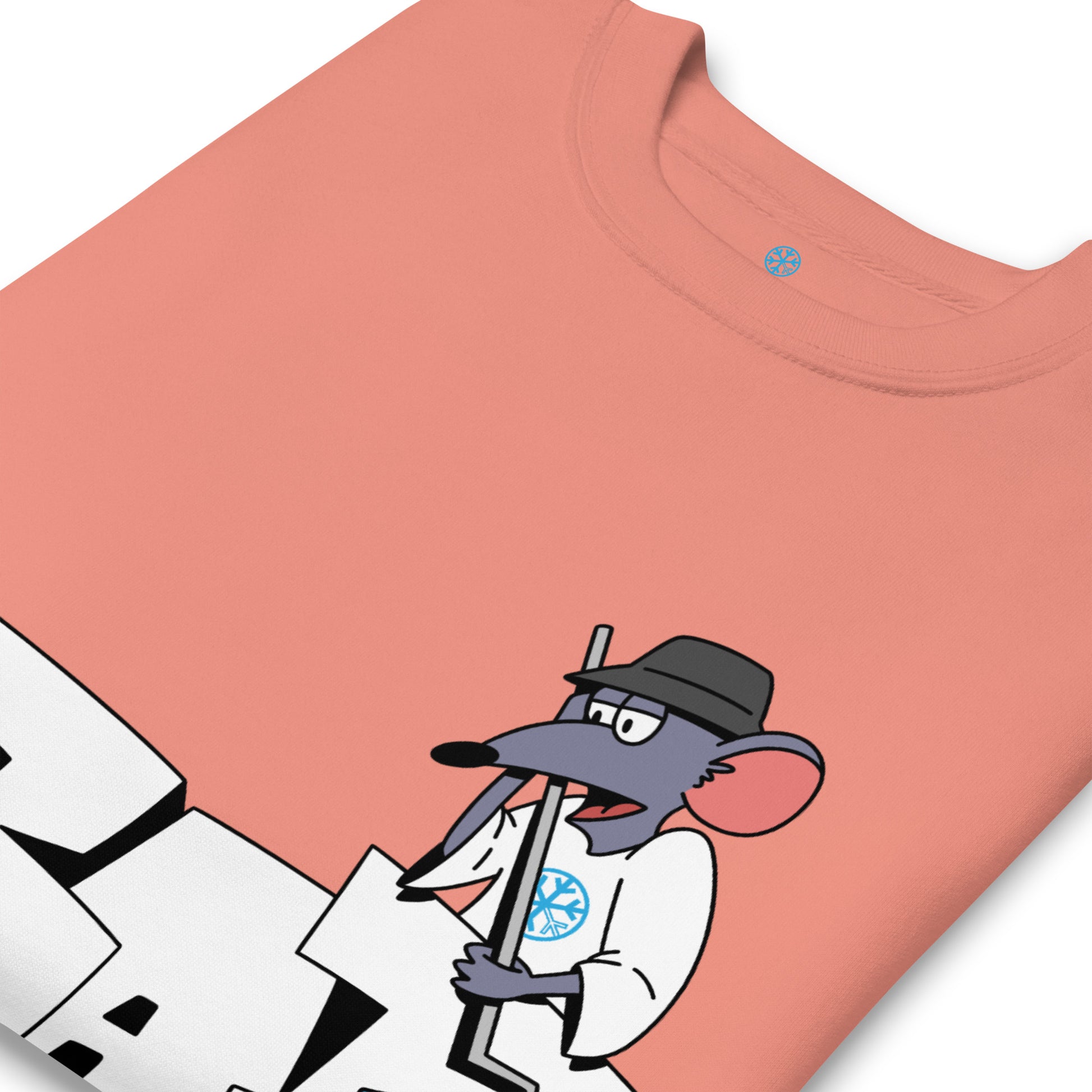 Pink-Bad Boy Graffiti Sweatshirt from B.Different Clothing, detail, graffiti-inspired streetwear