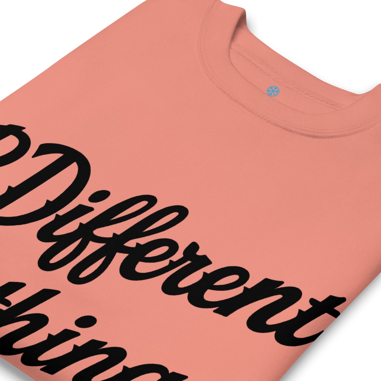 Pink-The League Sweatshirt from B.Different Clothing, detail, graffiti-inspired streetwear