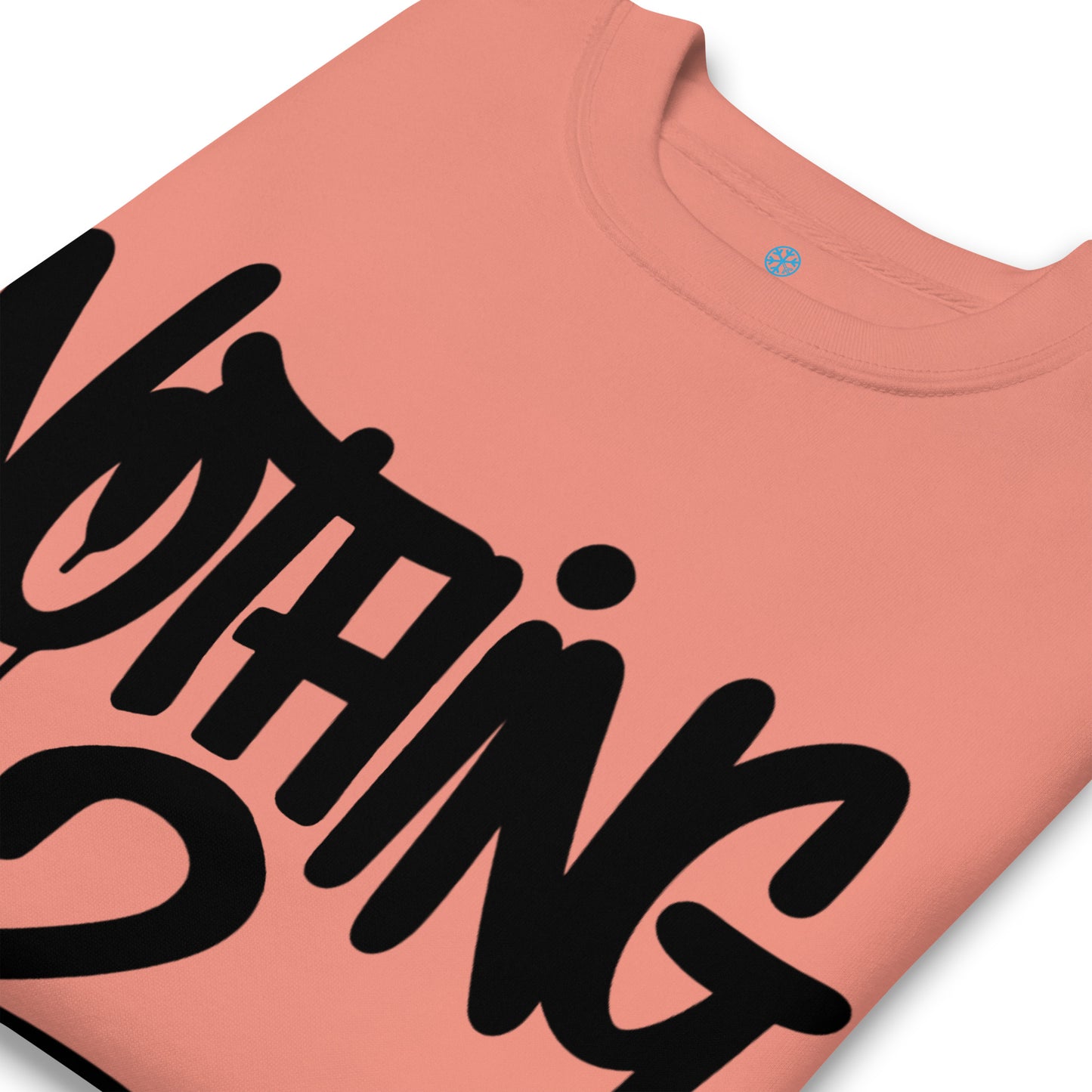 Pink-Nothing 2 Obey Graffiti Sweatshirt from B.Different Clothing, detail, graffiti-inspired streetwear