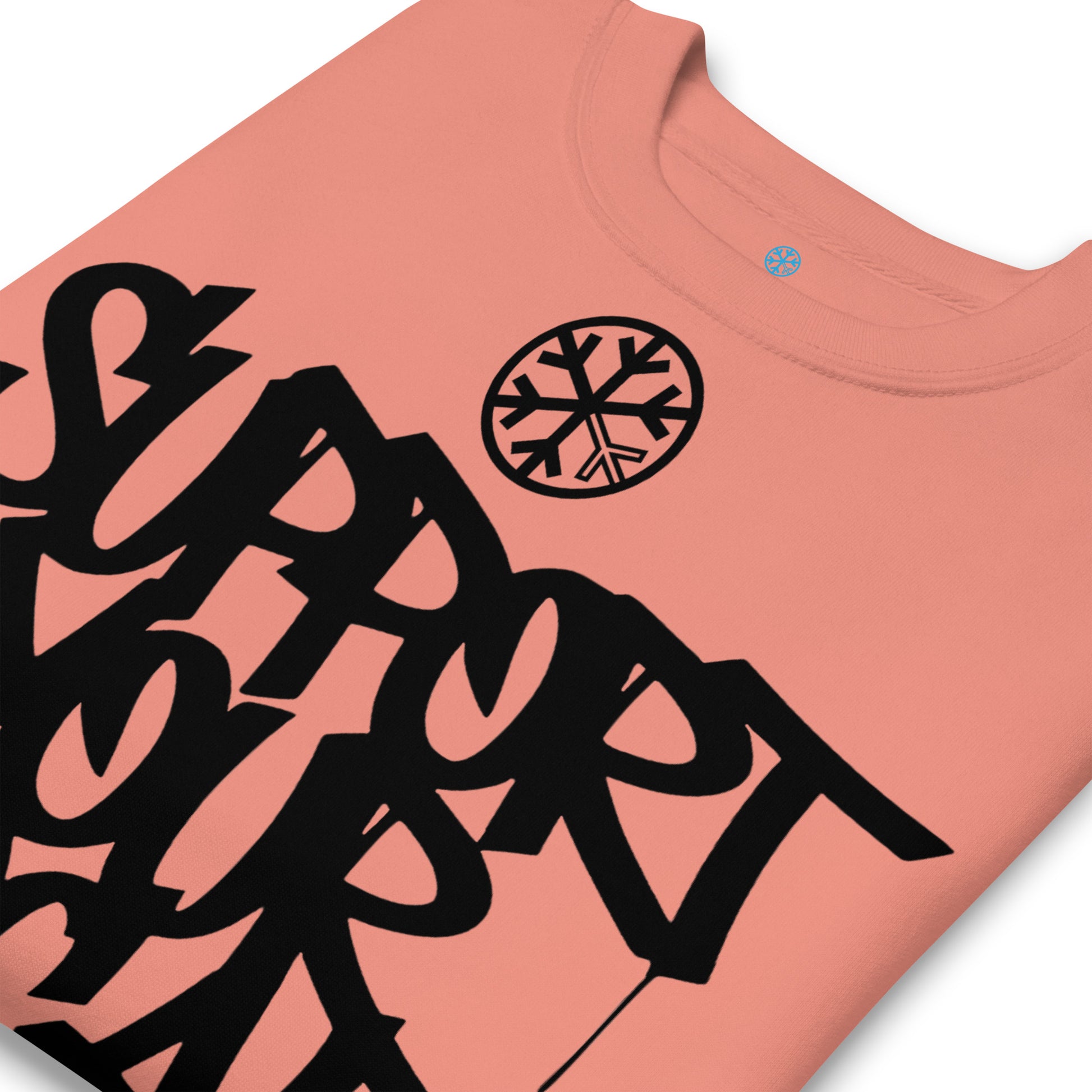 Pink-Support Your Local Graffiti Artists Sweatshirt from B.Different Clothing, detail, graffiti-inspired streetwear