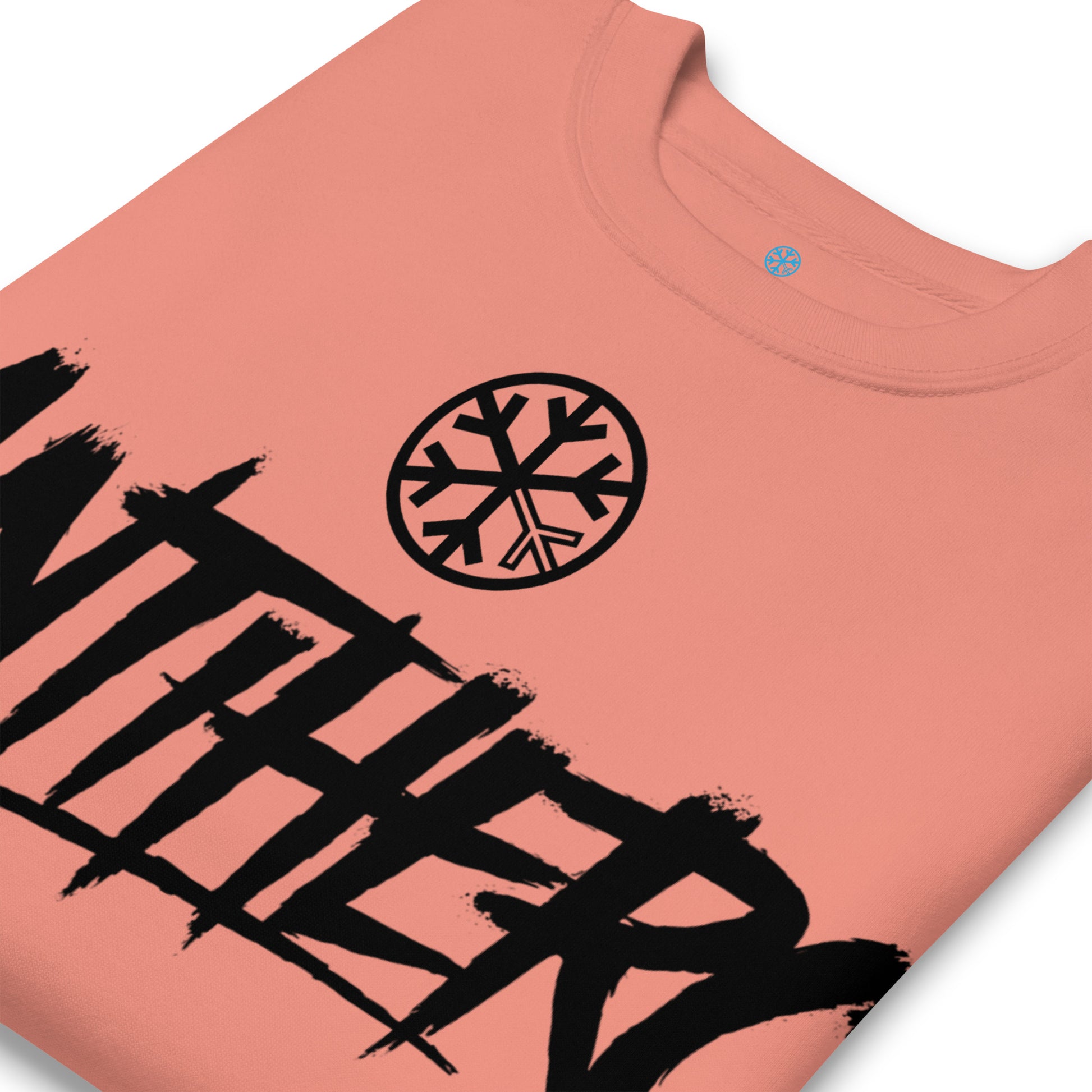 Pink-Antihero Graffiti Tag Sweatshirt from B.Different Clothing, detail, graffiti-inspired streetwear