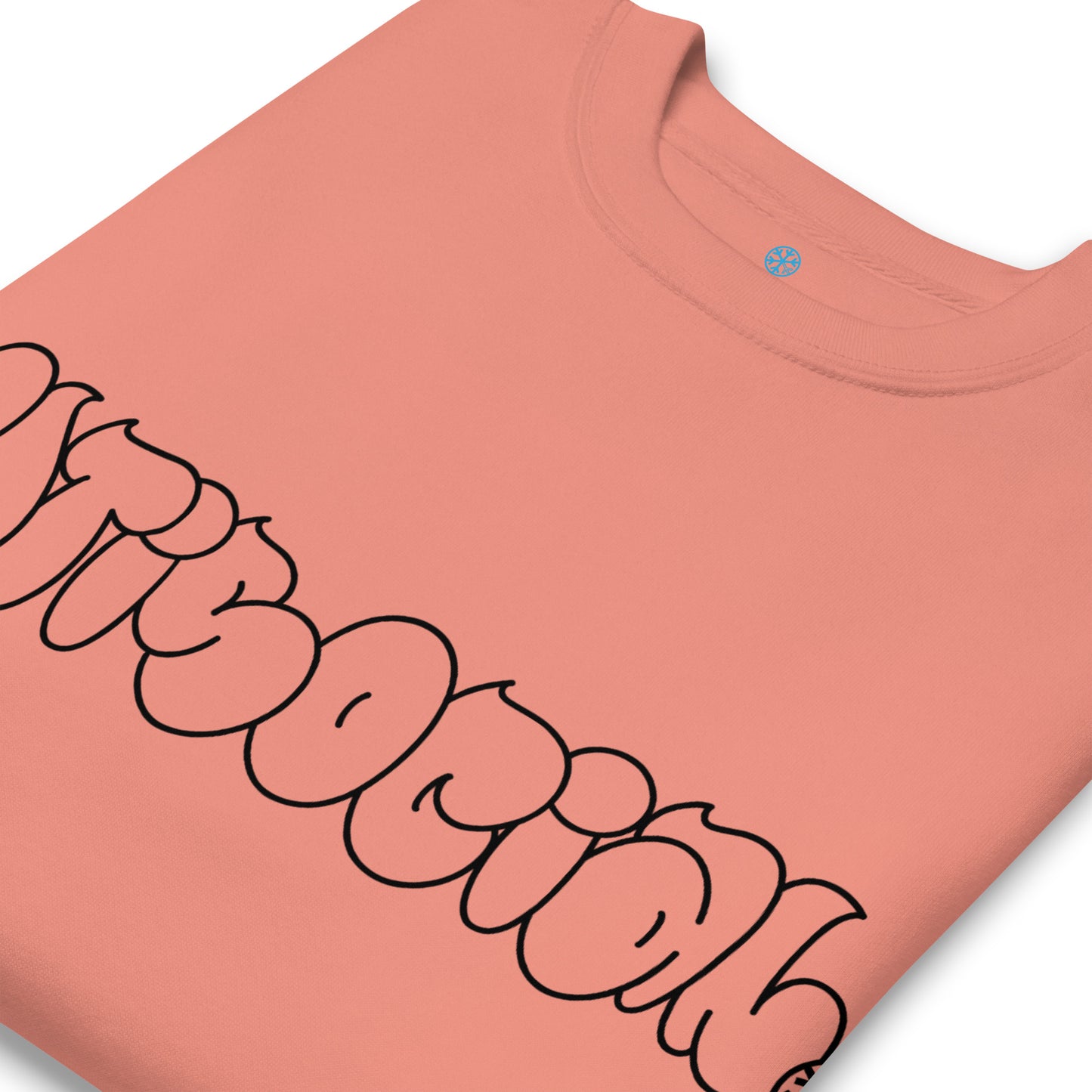 Pink-Antisocial Graffiti Hollow Sweatshirt from B.Different Clothing, detail, graffiti-inspired streetwear