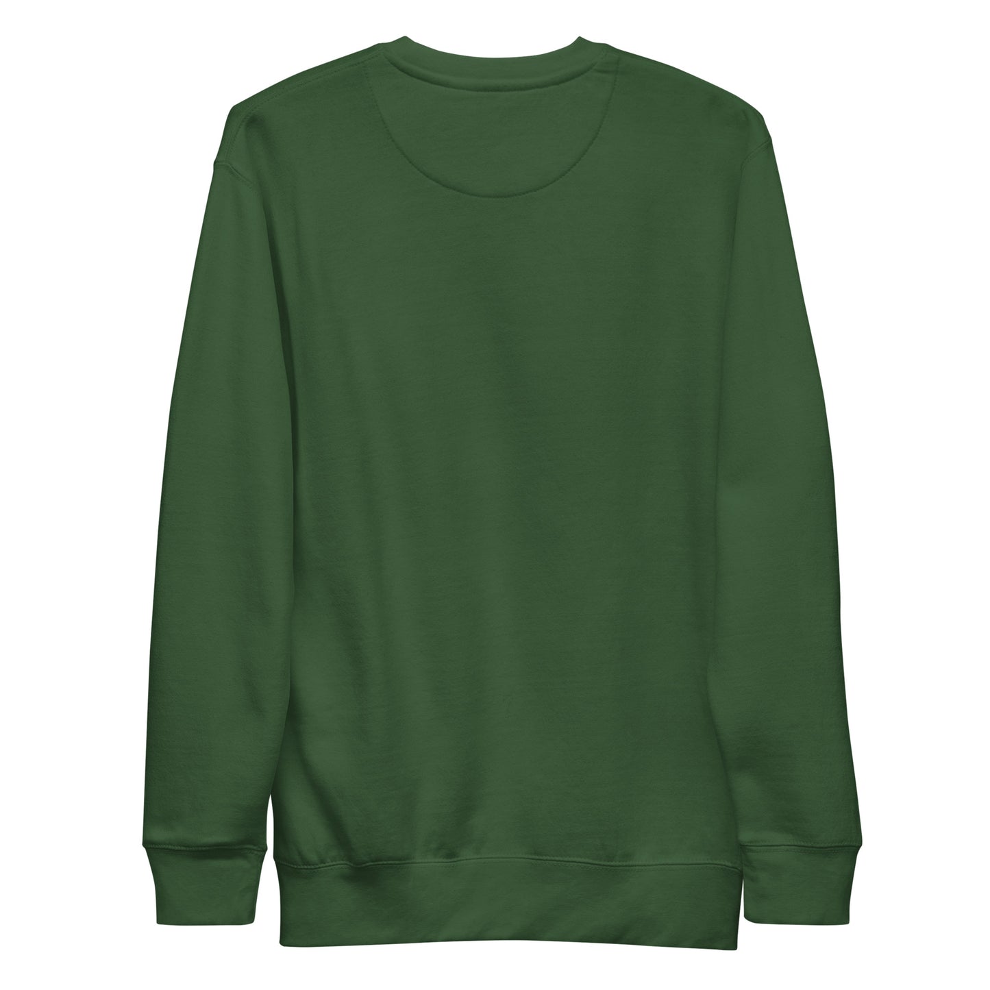 Forest Green-Super Weird Bros Sweatshirt from B.Different Clothing, back view, graffiti-inspired streetwear