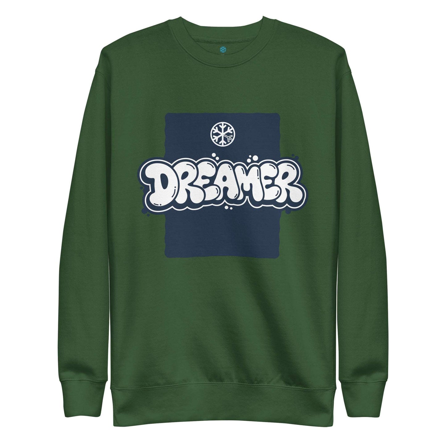 Dreamer Graffiti Throw-up Sweatshirt green by B.Different Clothing graffiti street art inspired independent streetwear brand.