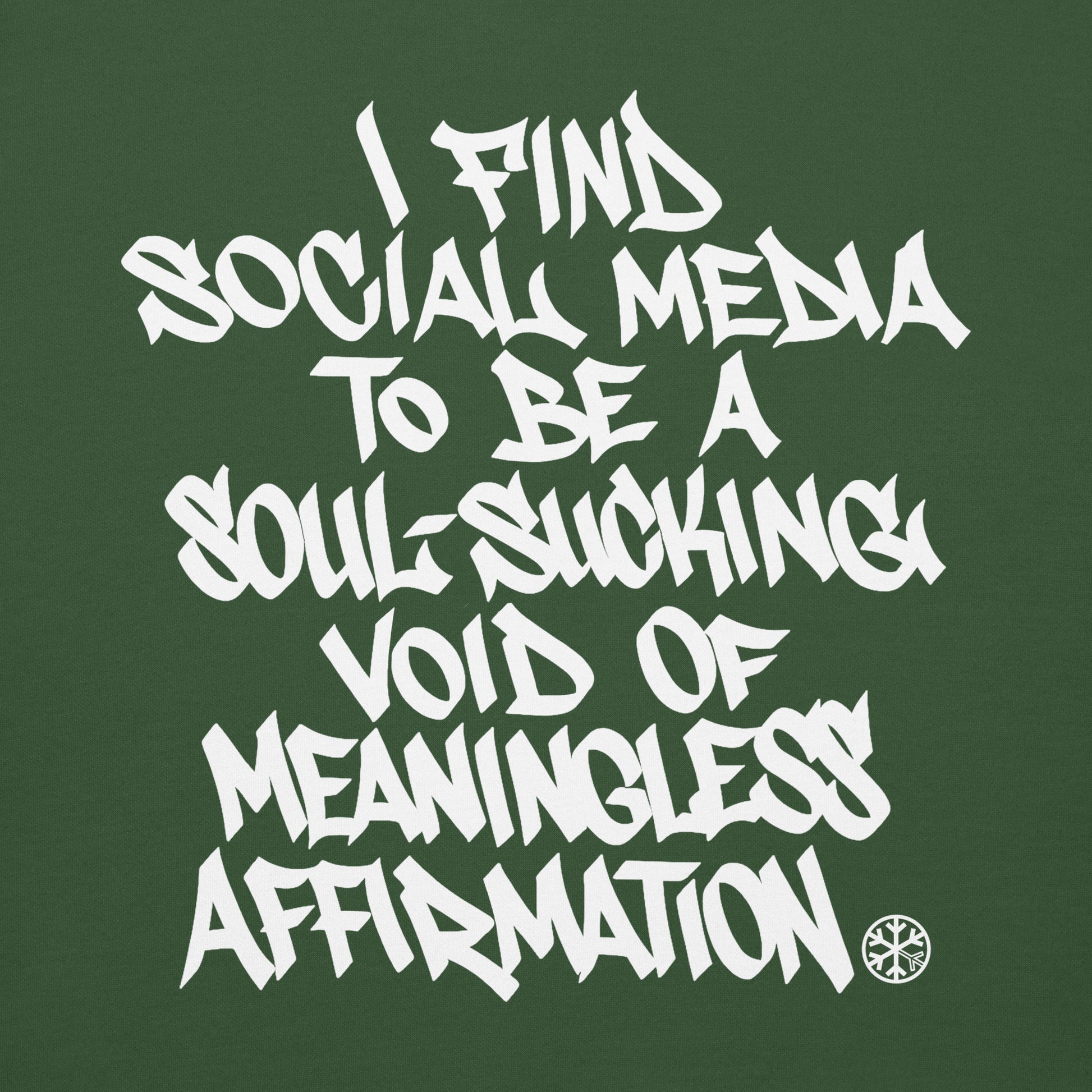 Green-Social Media Graffiti Tag Sweatshirt from B.Different Clothing, graphic, graffiti-inspired streetwear