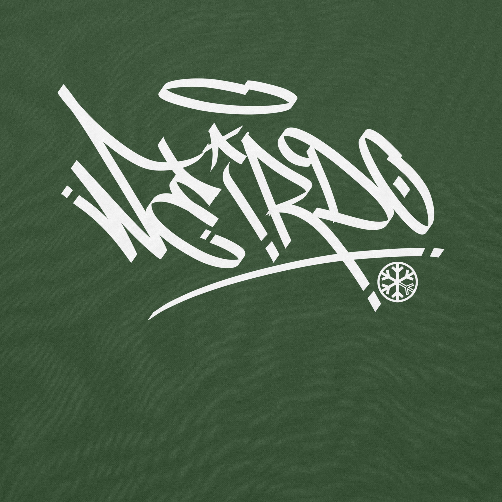 Green-Weirdo Tag Graffiti Sweatshirt from B.Different Clothing, graphic, graffiti-inspired streetwear