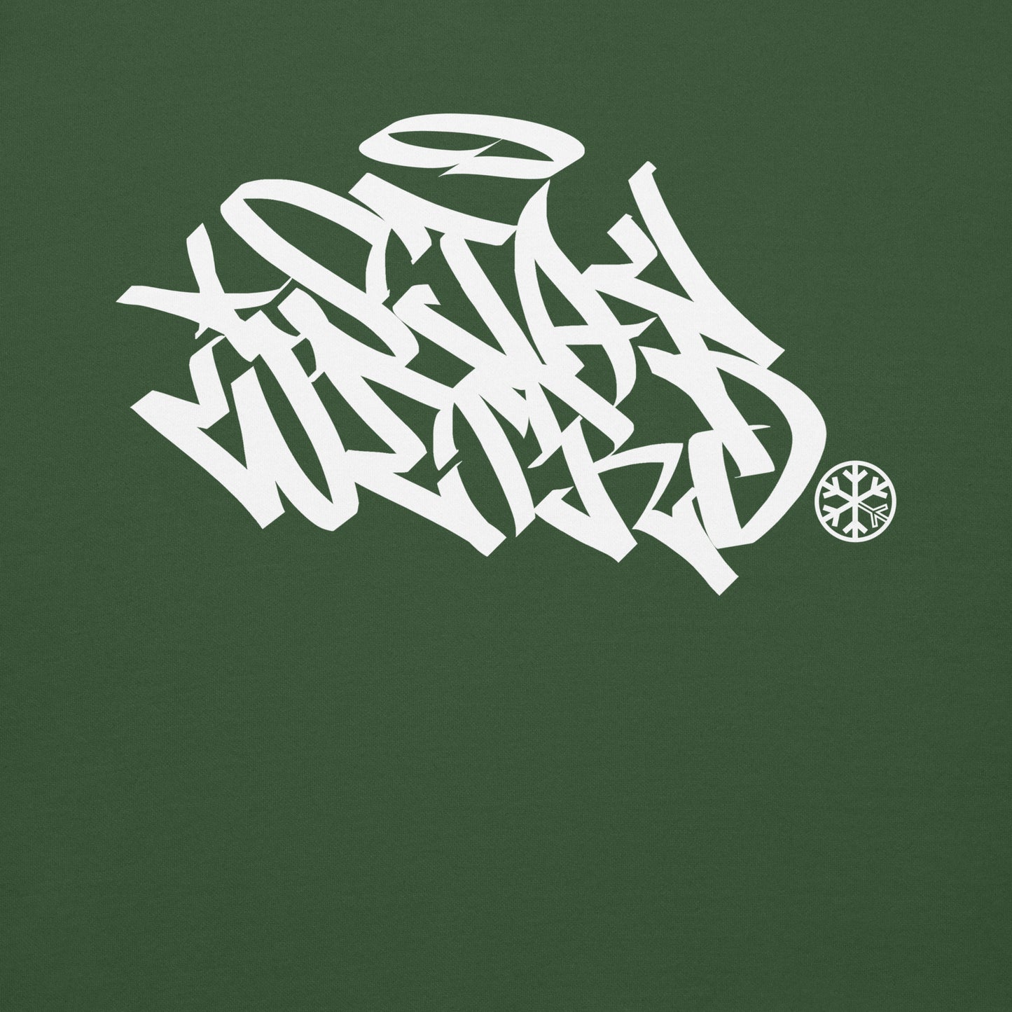 Green-Stay Weird Graffiti Tag Sweatshirt from B.Different Clothing, graphic, graffiti-inspired streetwear