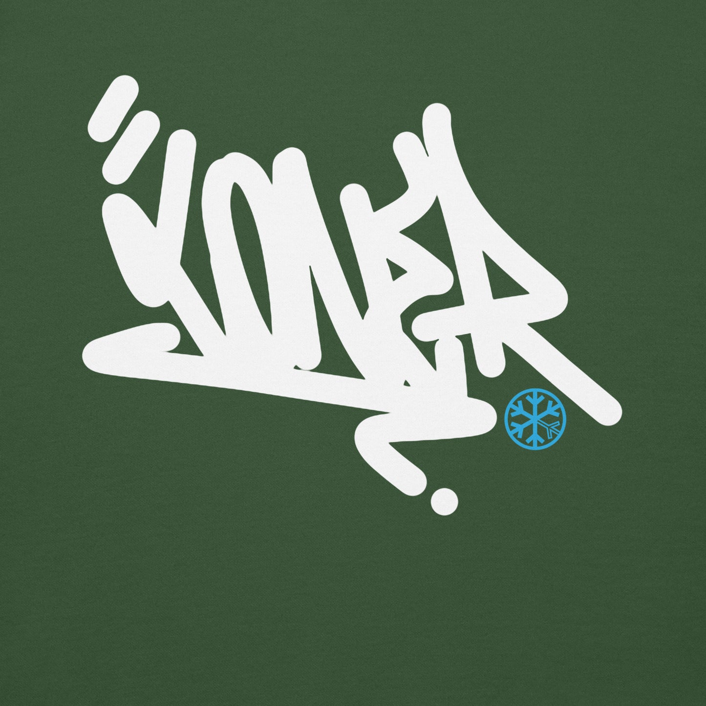 Green-Loner Graffiti Tag Sweatshirt from B.Different Clothing, graphic, graffiti-inspired streetwear