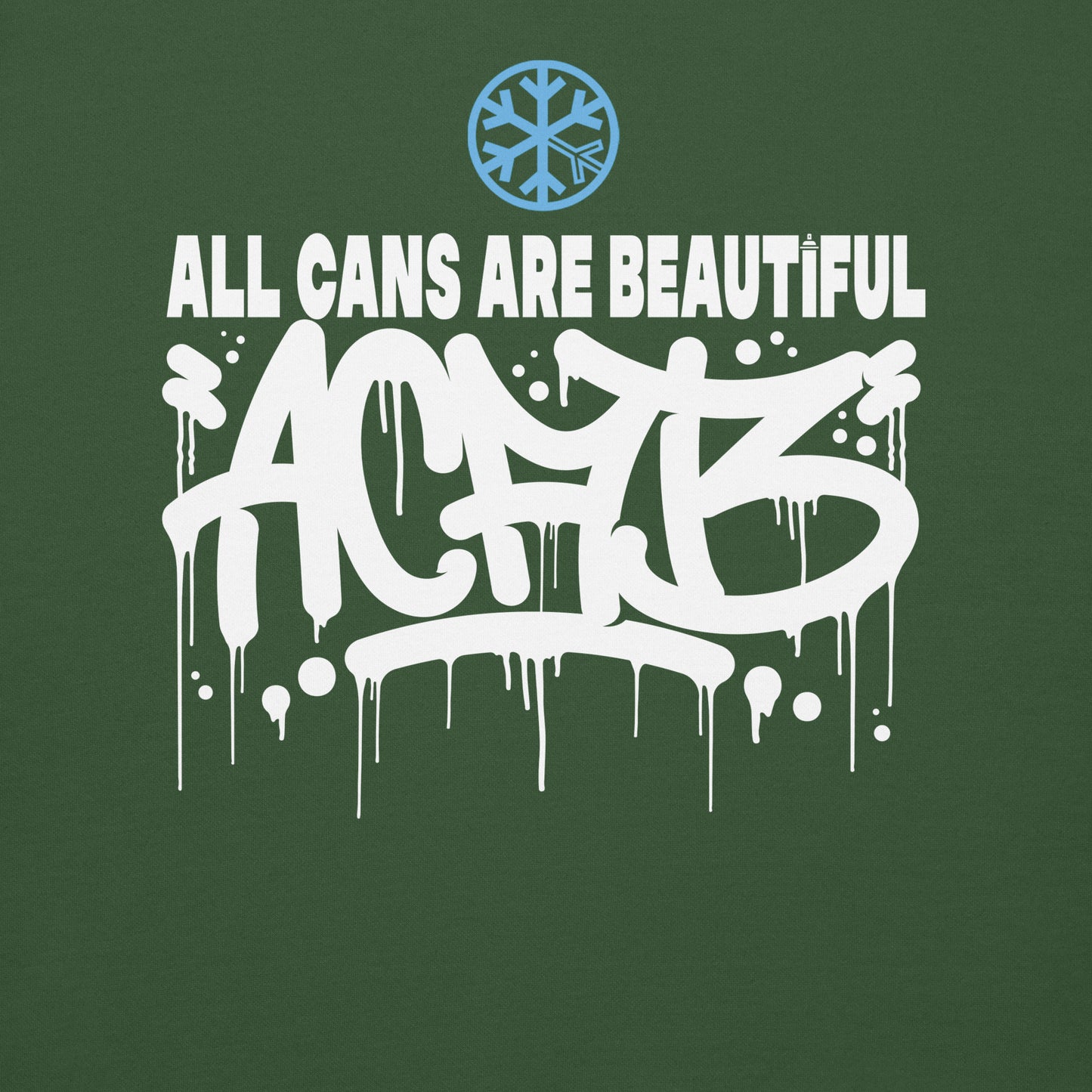 Green-Acab Graffiti Tag Sweatshirt from B.Different Clothing, graphic, graffiti-inspired streetwear