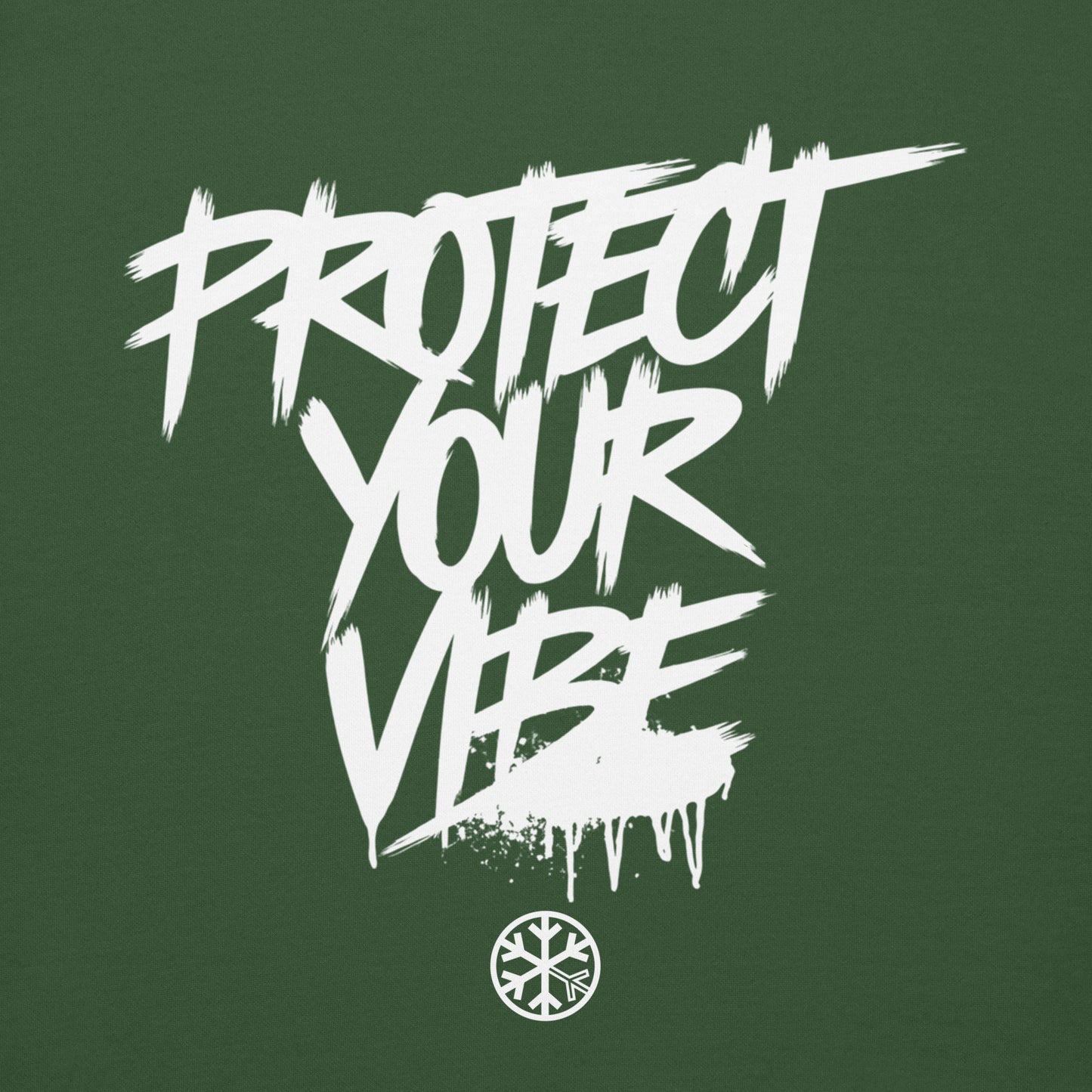 Green-Protect Your Vibe Graffiti Tag Sweatshirt from B.Different Clothing, graphic, graffiti-inspired streetwear