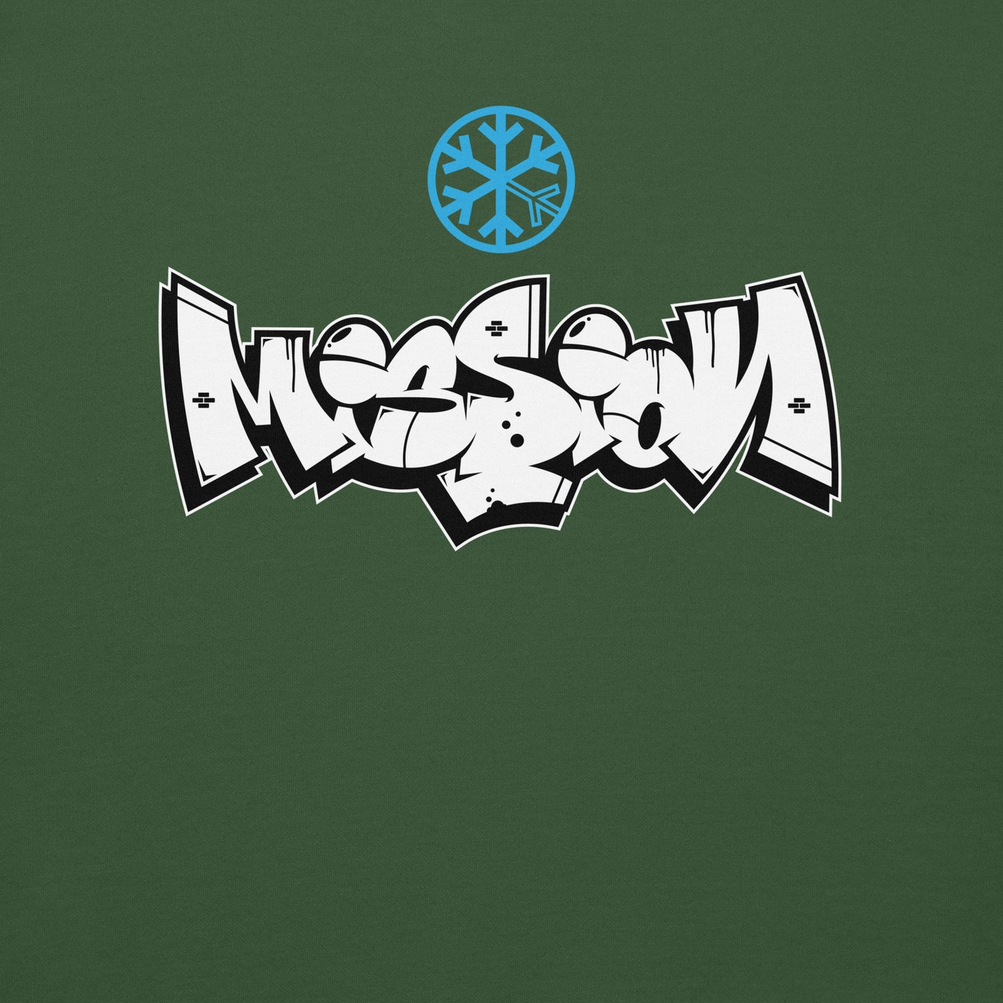 Green-Mission Graffiti Piece Sweatshirt from B.Different Clothing, graphic, graffiti-inspired streetwear