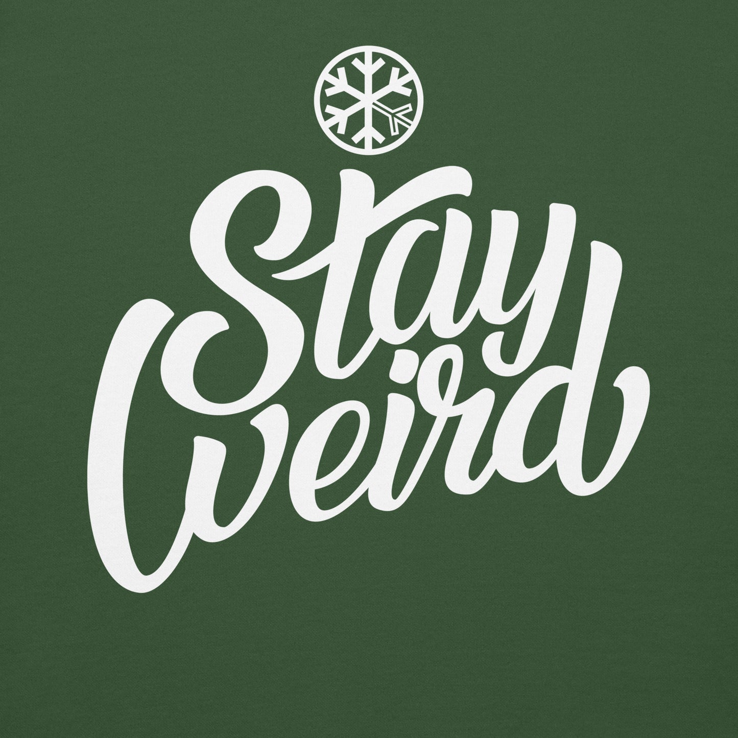 Green-Stay Weird Sweatshirt from B.Different Clothing, graphic, graffiti-inspired streetwear