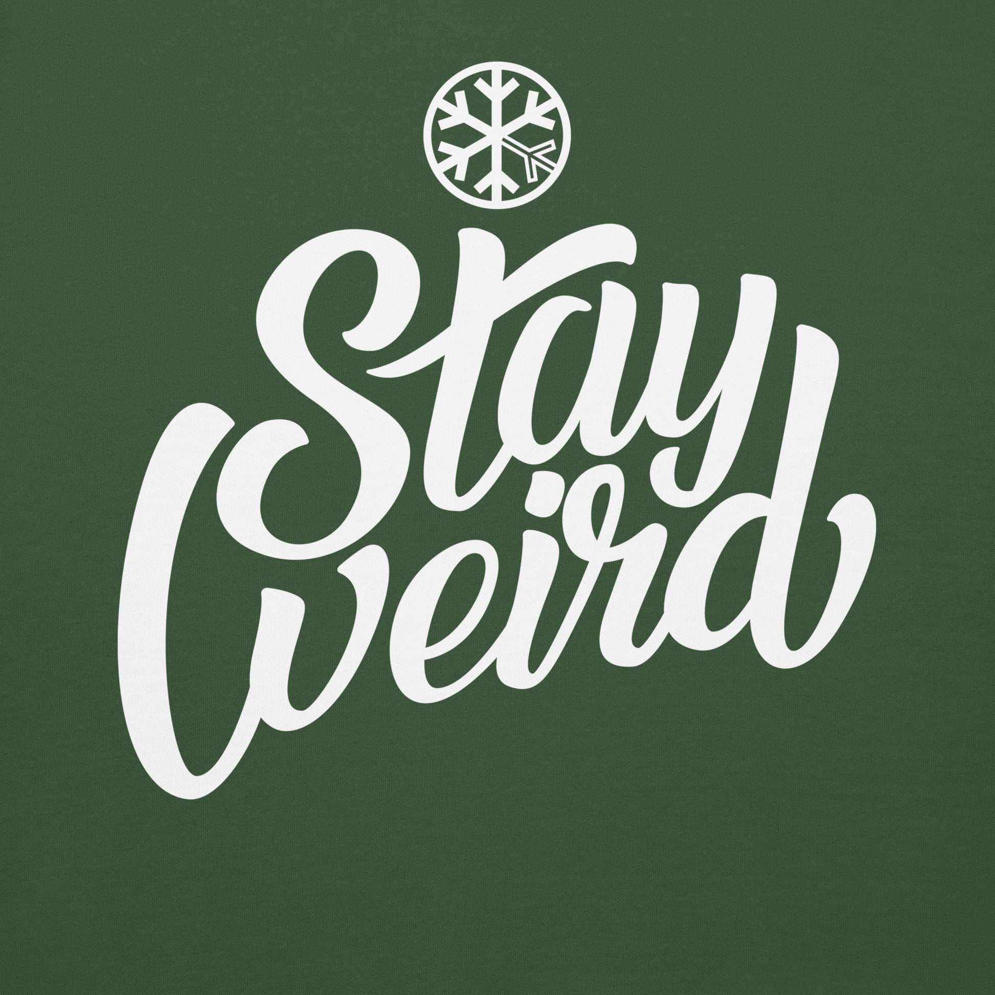 Green-Stay Weird Sweatshirt from B.Different Clothing, graphic, graffiti-inspired streetwear