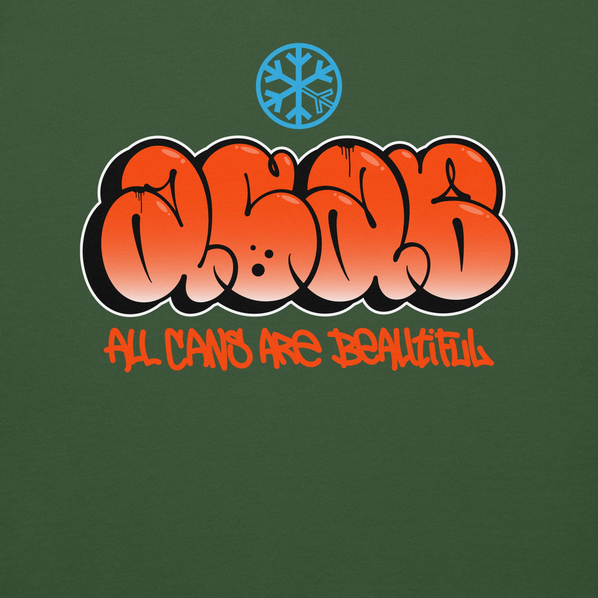 Green-ACAB Graffiti Throw-up Sweatshirt from B.Different Clothing, graphic, graffiti-inspired streetwear
