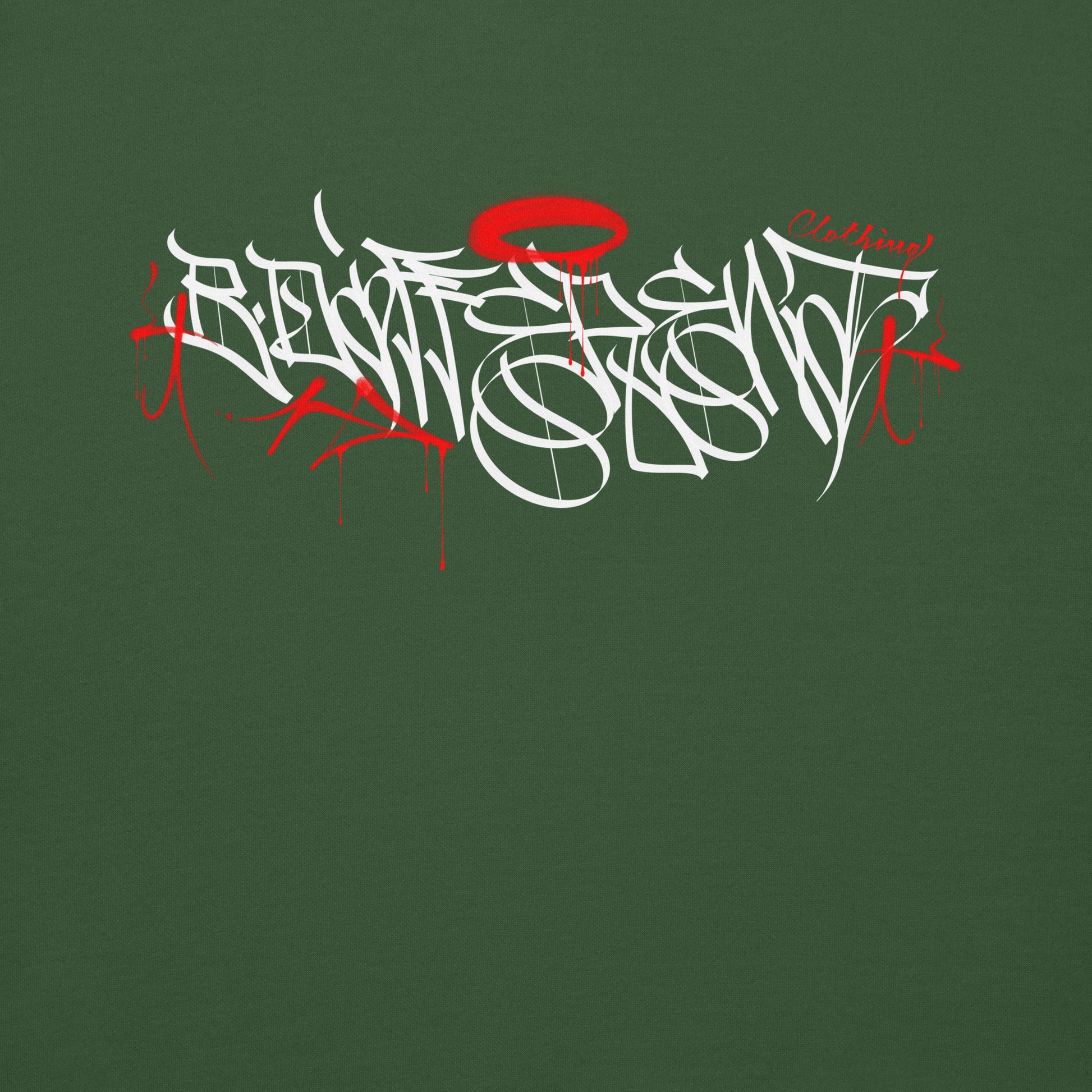 Green-Caos One Collab Graffiti Sweatshirt from B.Different Clothing, graphic, graffiti-inspired streetwear