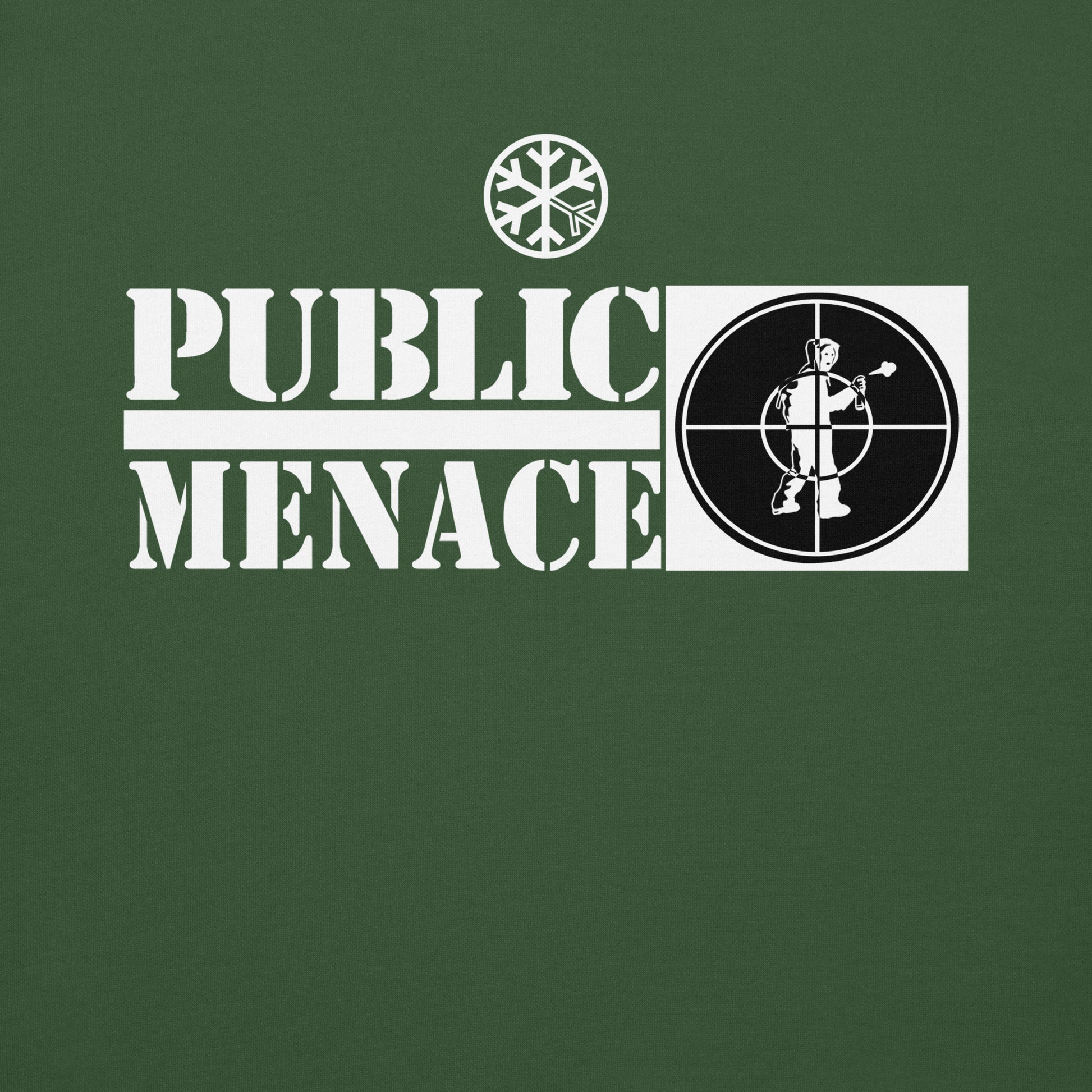 Green-Public Menace Graffiti Sweatshirt from B.Different Clothing, graphic, graffiti-inspired streetwear