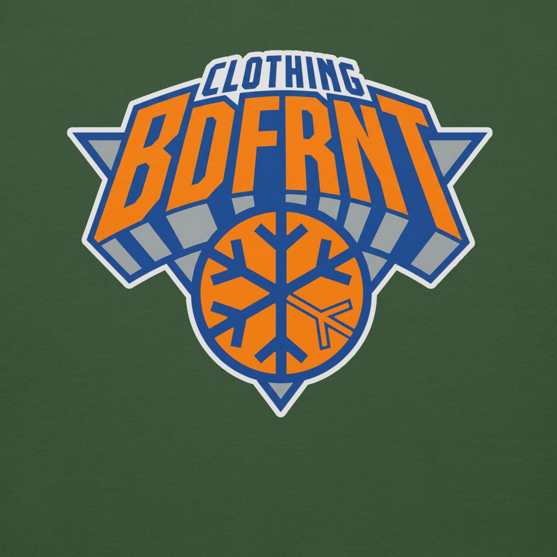 Green-BDFRNT Logo 2011 Sweatshirt from B.Different Clothing, graphic, graffiti-inspired streetwear