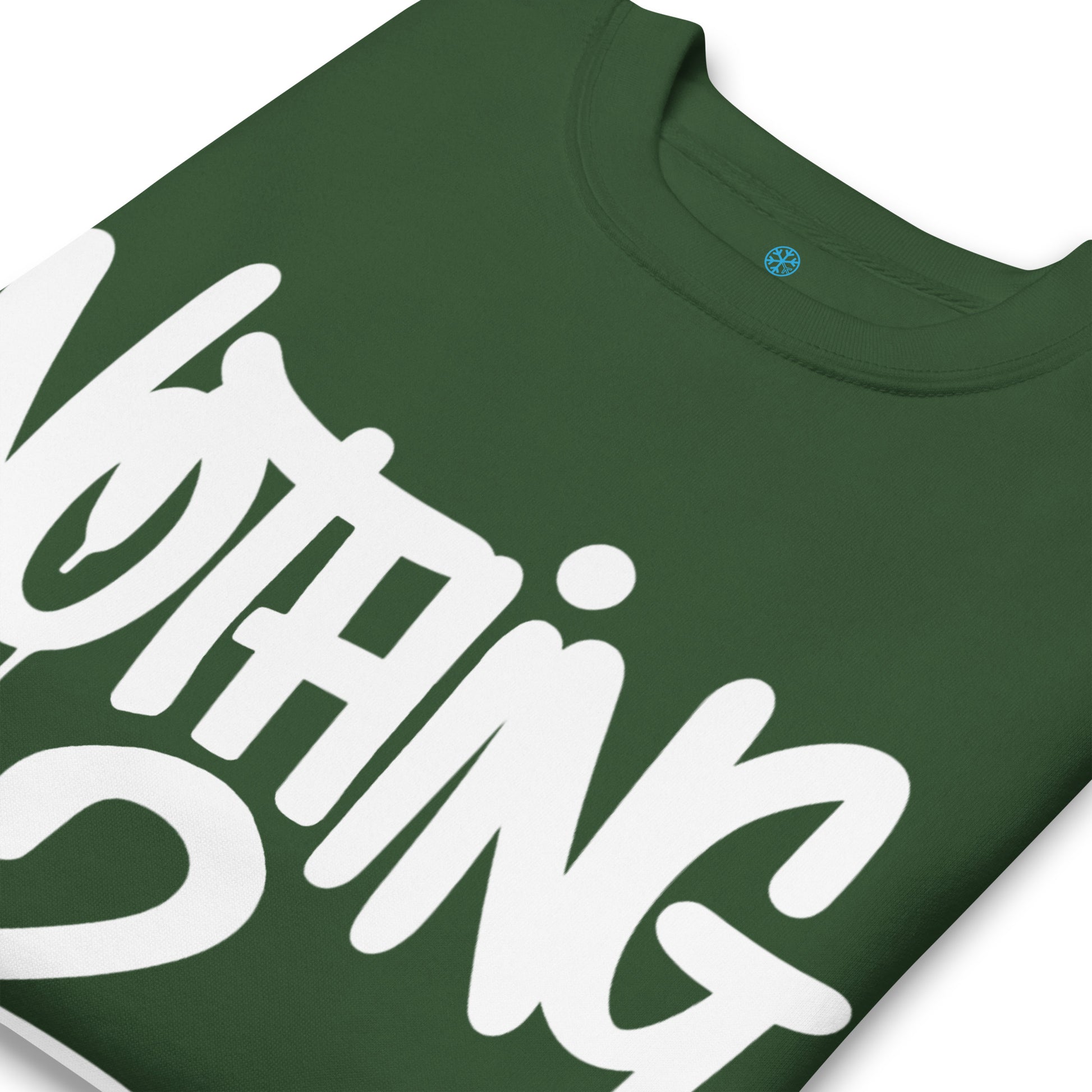 Green-Nothing 2 Obey Graffiti Sweatshirt from B.Different Clothing, detail, graffiti-inspired streetwear