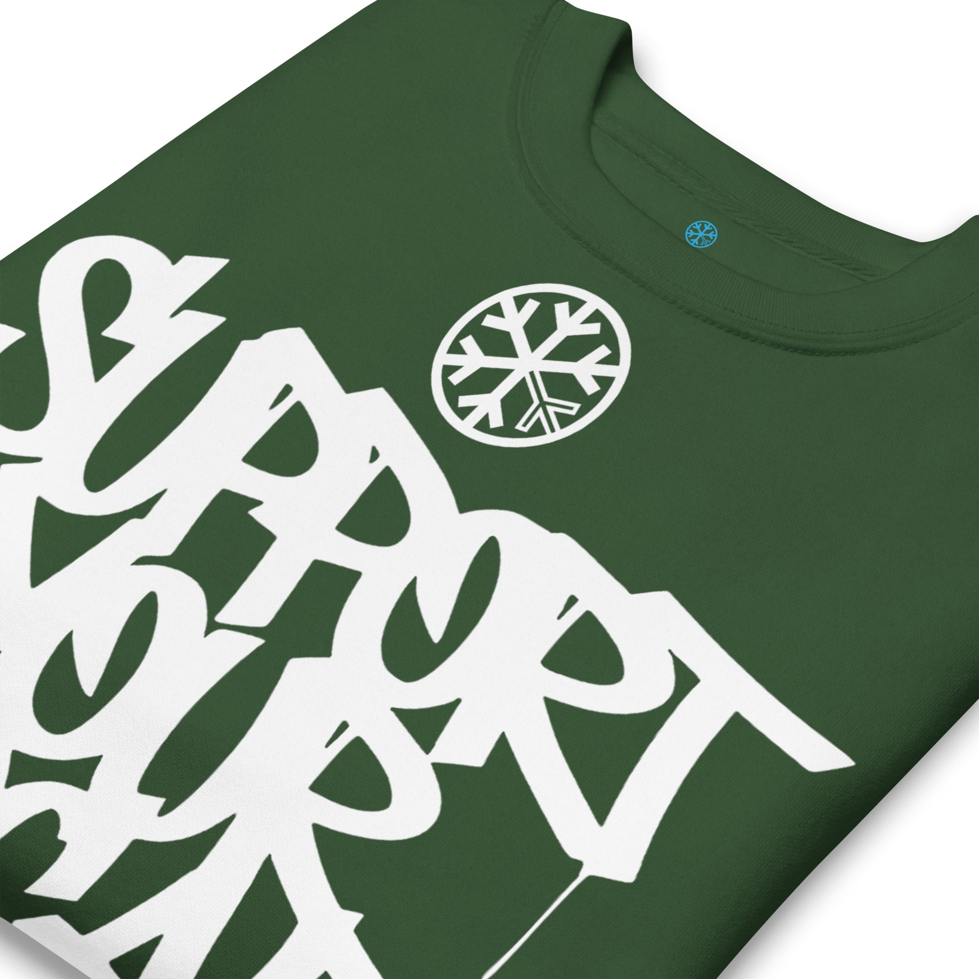 Green-Support Your Local Graffiti Artists Sweatshirt from B.Different Clothing, detail, graffiti-inspired streetwear